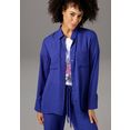 aniston casual lange blouse in trendy knalkleuren - nieuwe collectie blauw