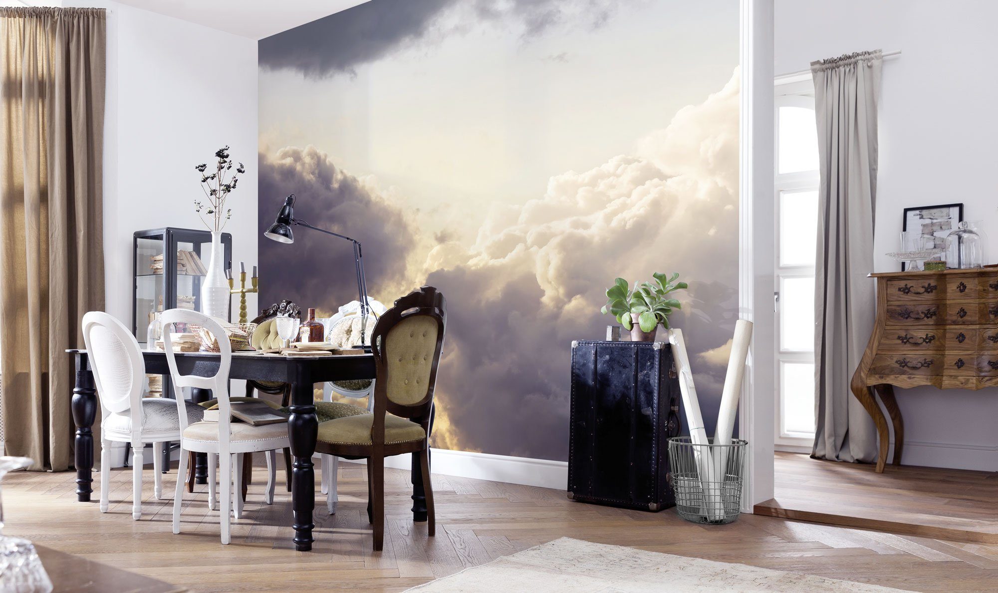 Komar Fotobehang Digitale print vlies - Cloud Cast - Afmeting 300 x 250 cm (1 stuk)