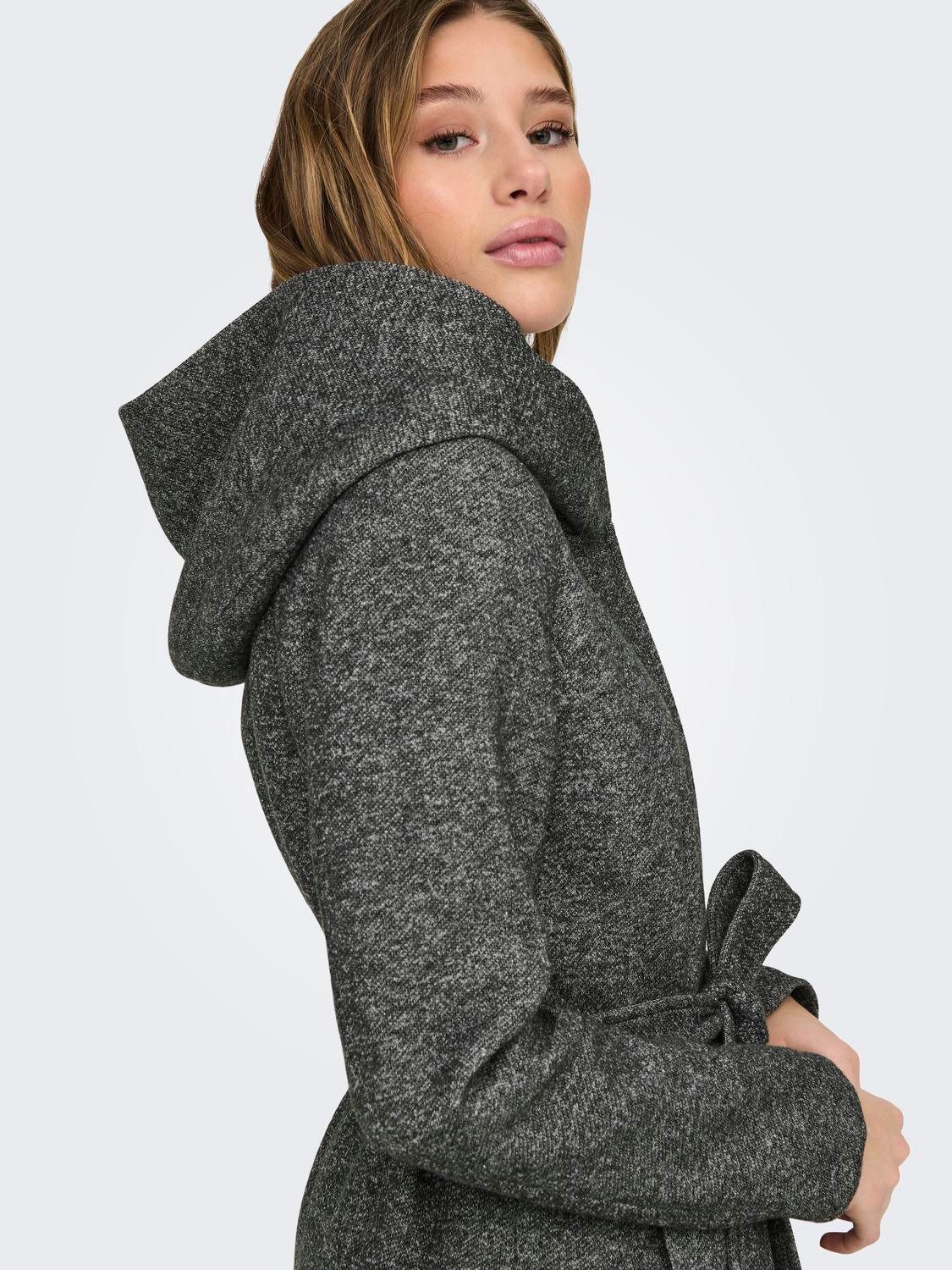 Only Lange jas ONLSEDONA LIGHT LONG BELT COAT OTW