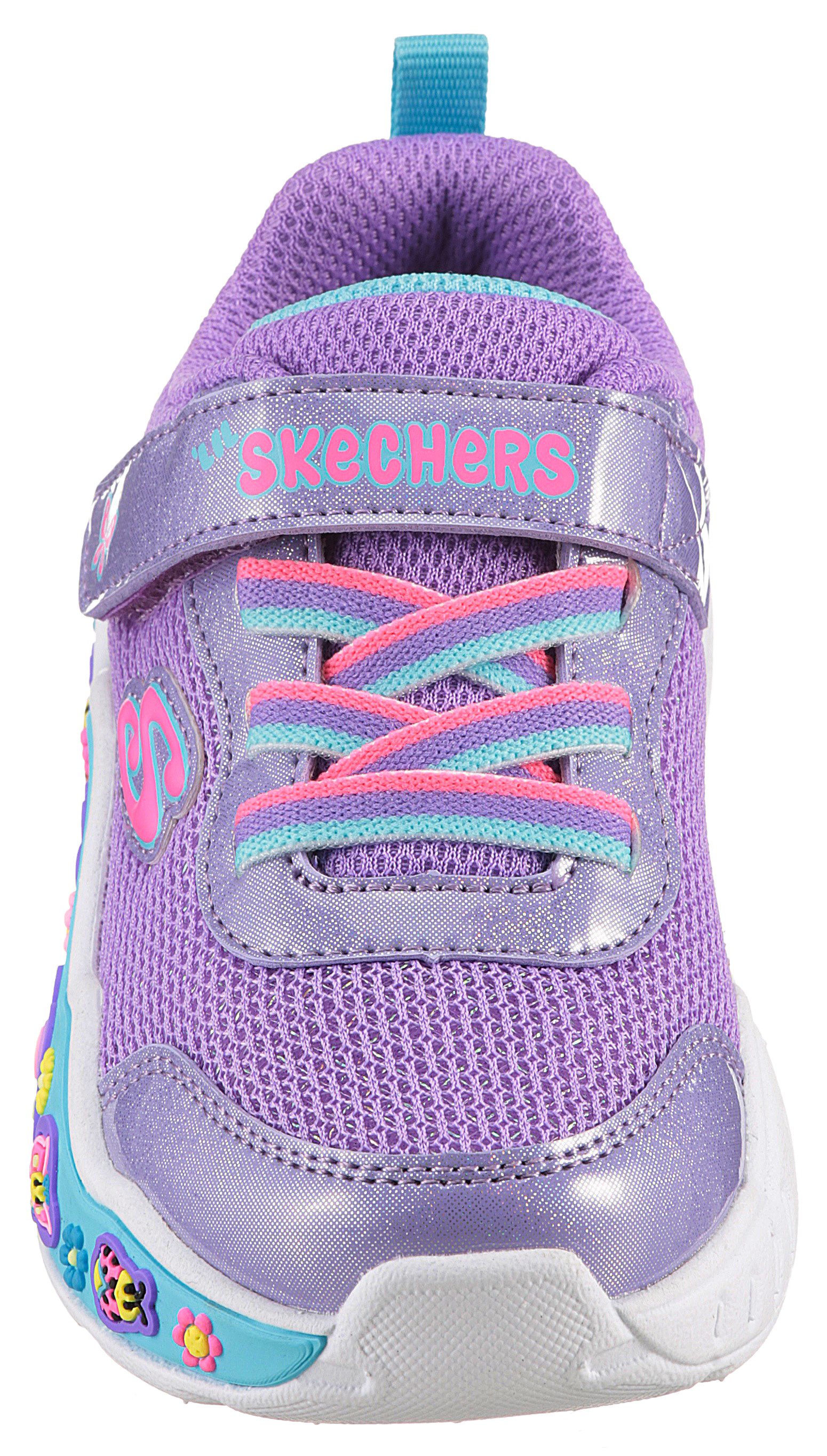Skechers Babyschoentjes PLAY SCENE-FUN SQUAD , sneaker versierd met kleurrijke motieven, maat sjabloon te downloaden