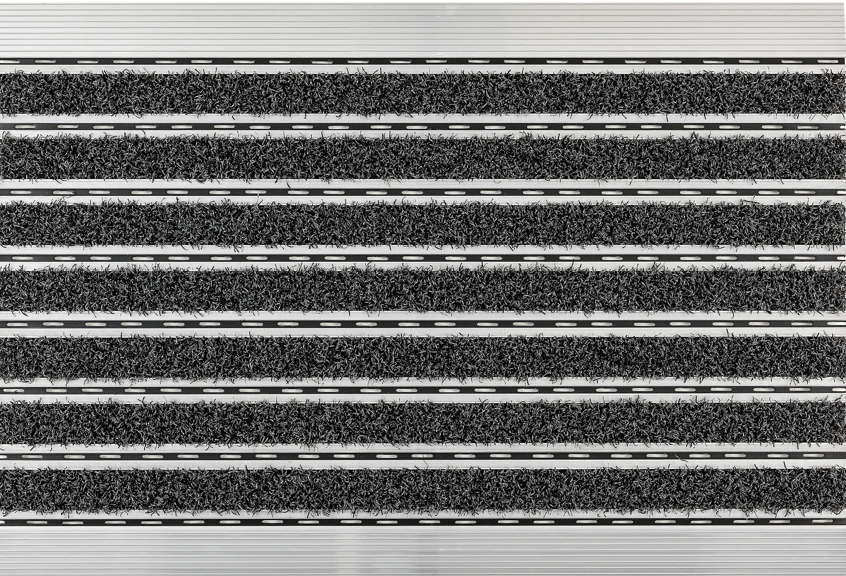 ASTRA Mat Scraper Inloopmat, met aluminiumframe deurmatten maat 40x60 cm grijs