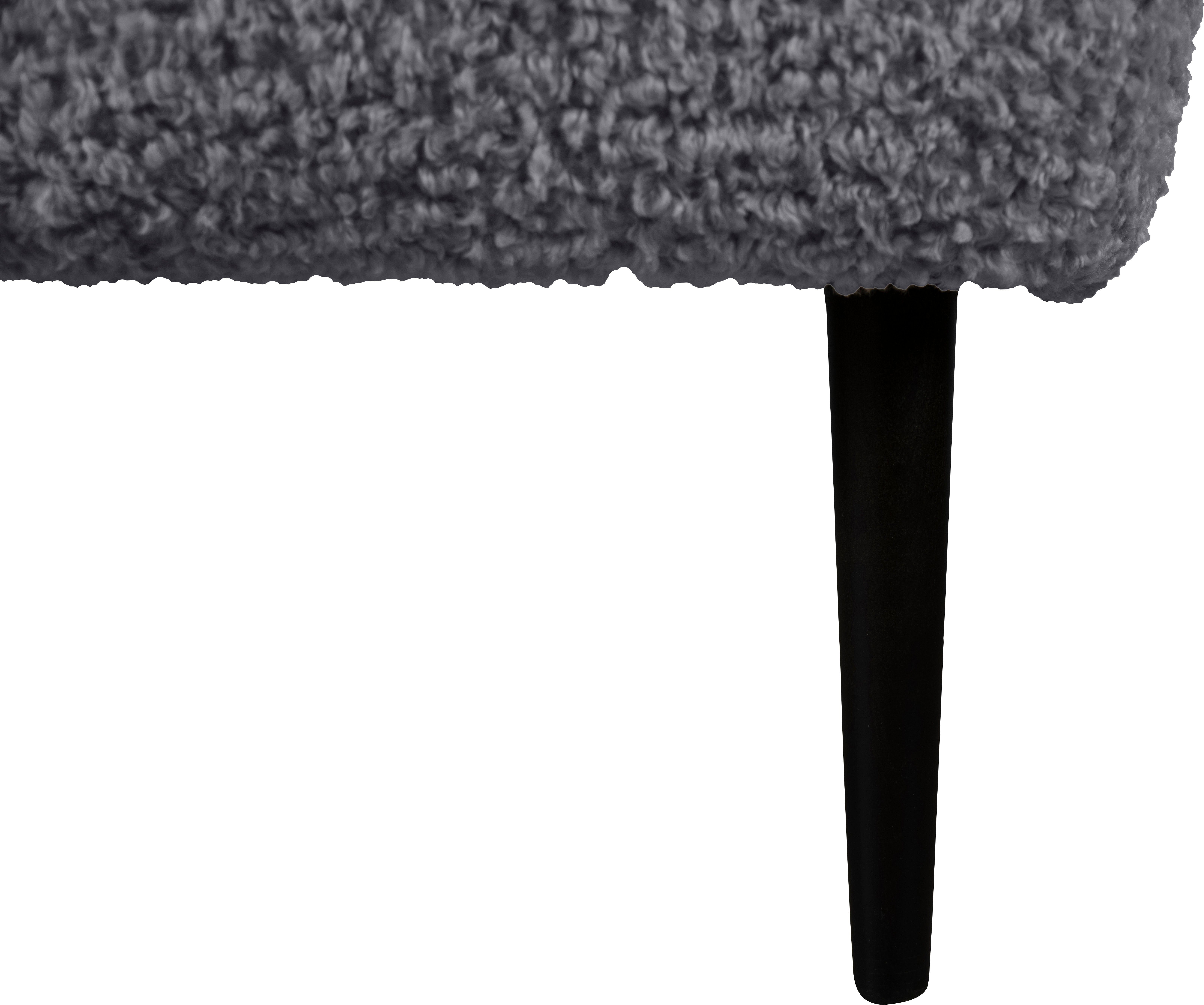LeGer Home by Lena Gercke Fauteuil Dinah Knoopdetails op de achterkant, naar keuze met of zonder poef/voetenbank