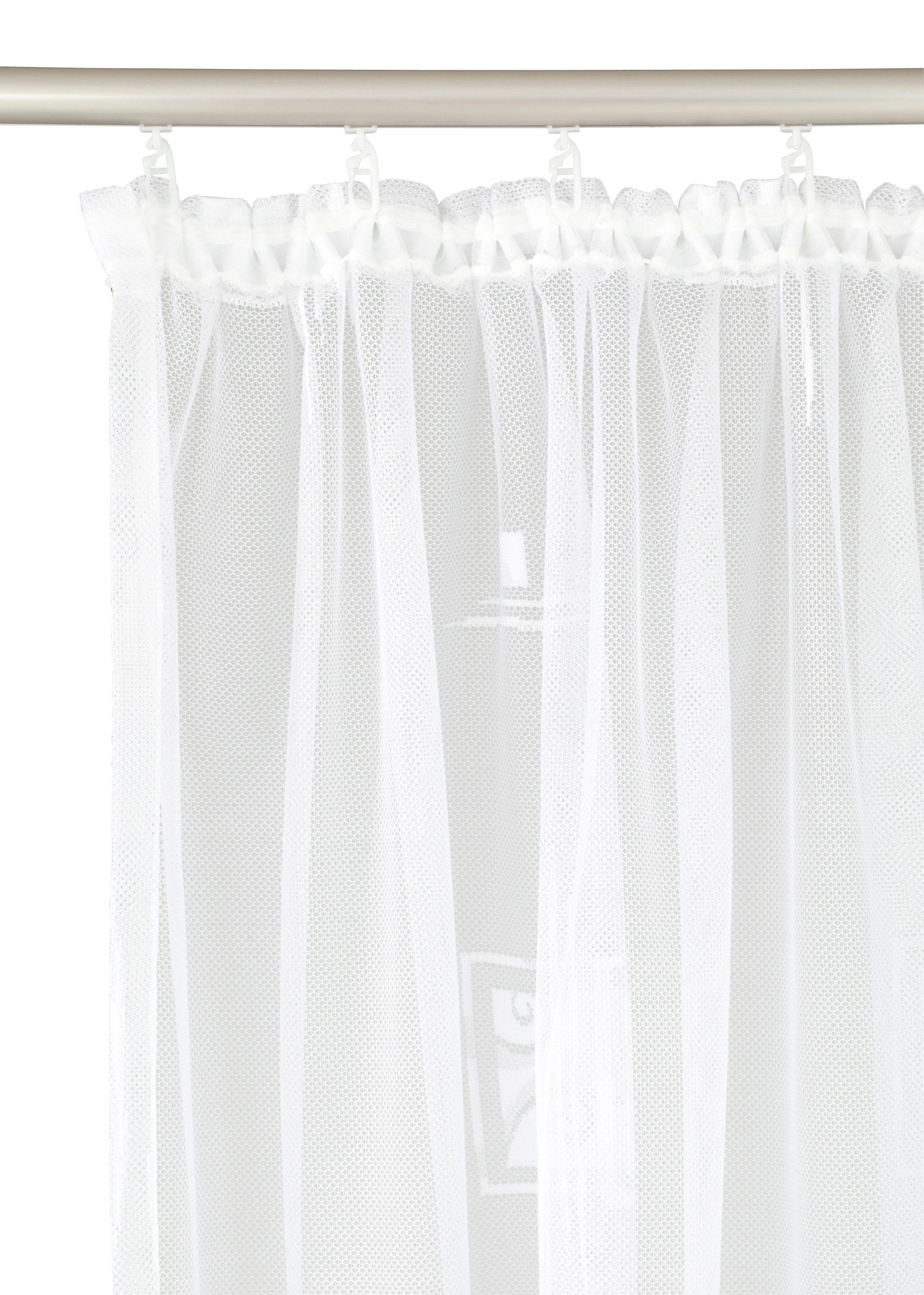 Weckbrodt Gordijn ALEXA Jacquard, gestructureerd, half transparant, Allover, motief, loodband, gordijn (1 stuk)