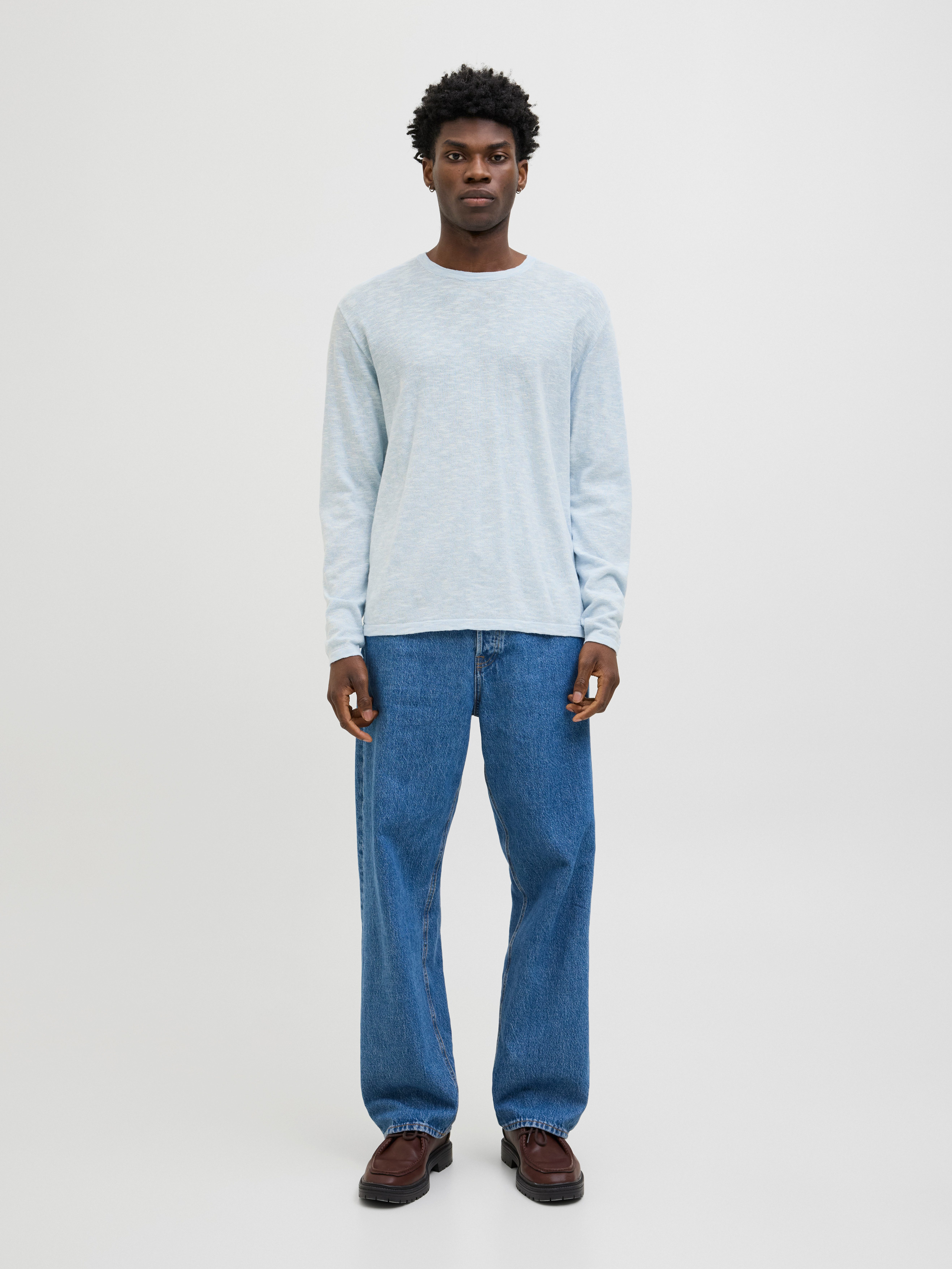 Jack & Jones Trui met ronde hals JJESUMMER KNIT CREW NECK SN