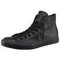 converse sneakers chuck taylor all star hi monocrome leather monochroom zwart