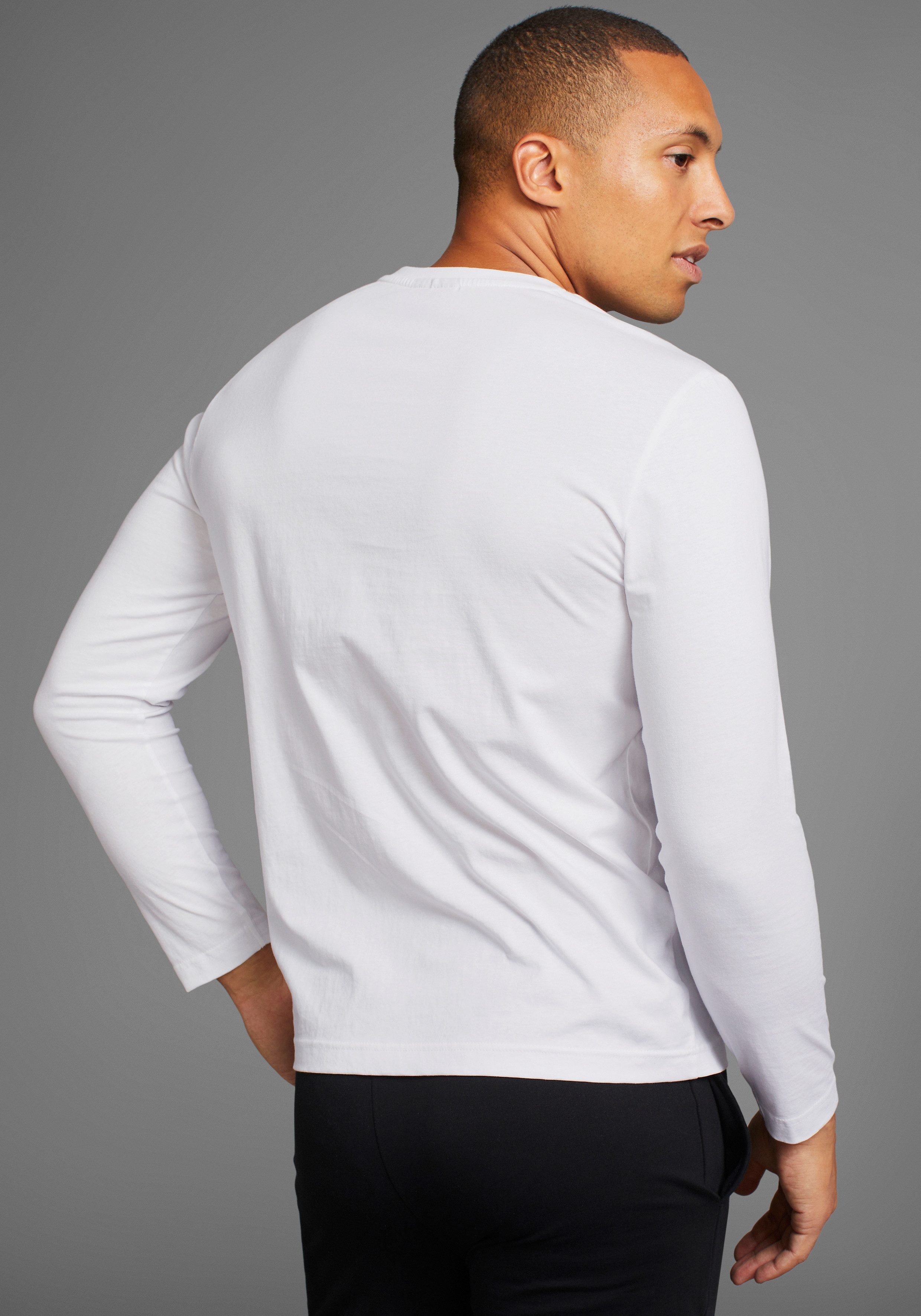Man's World Shirt met lange mouwen Circular Collection ook voor onderkleding (set, 2-delig, 2 stuks)