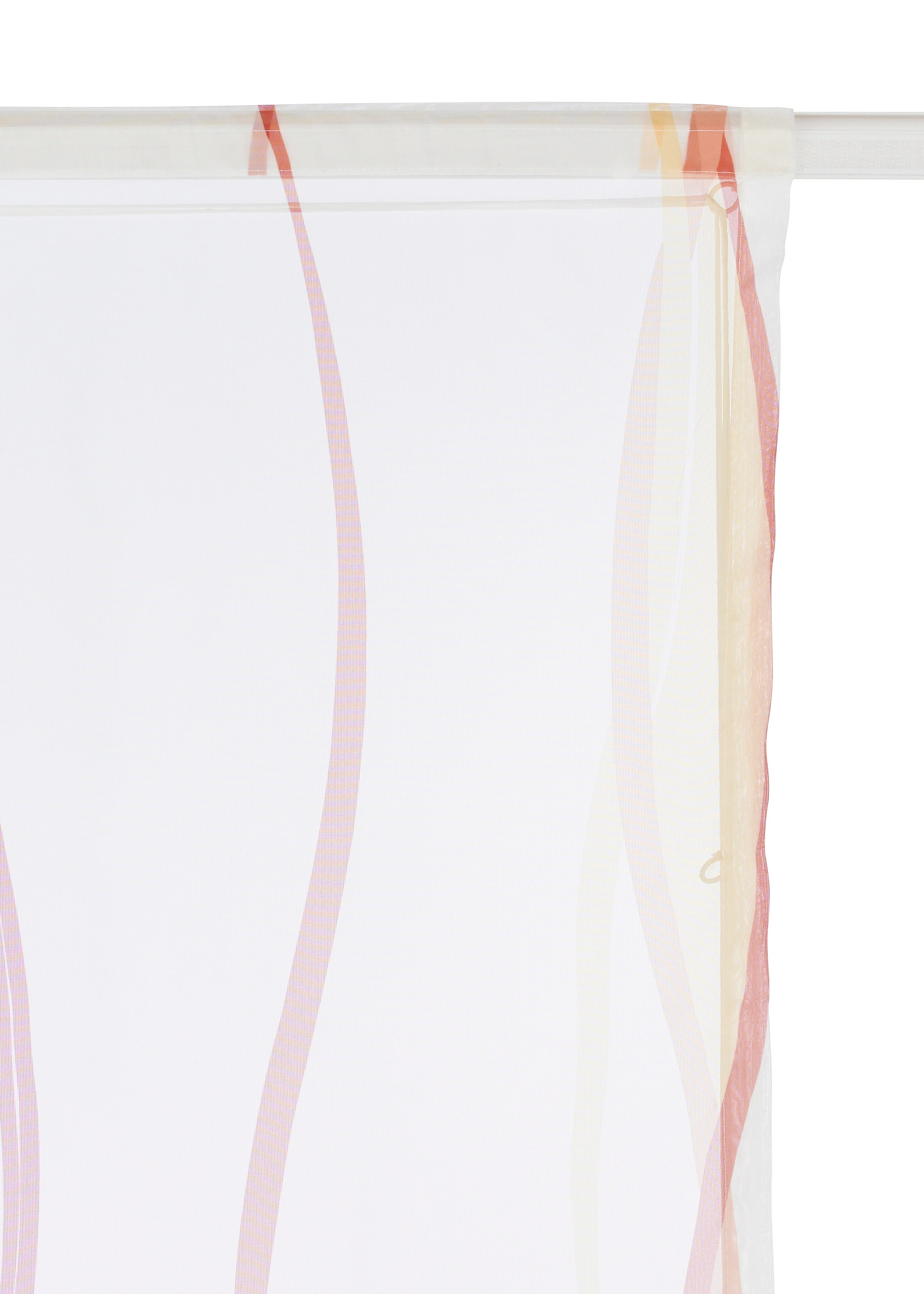 my home Romeins rolgordijn Dimona Transparant, voile, polyester, golven (1 stuk)