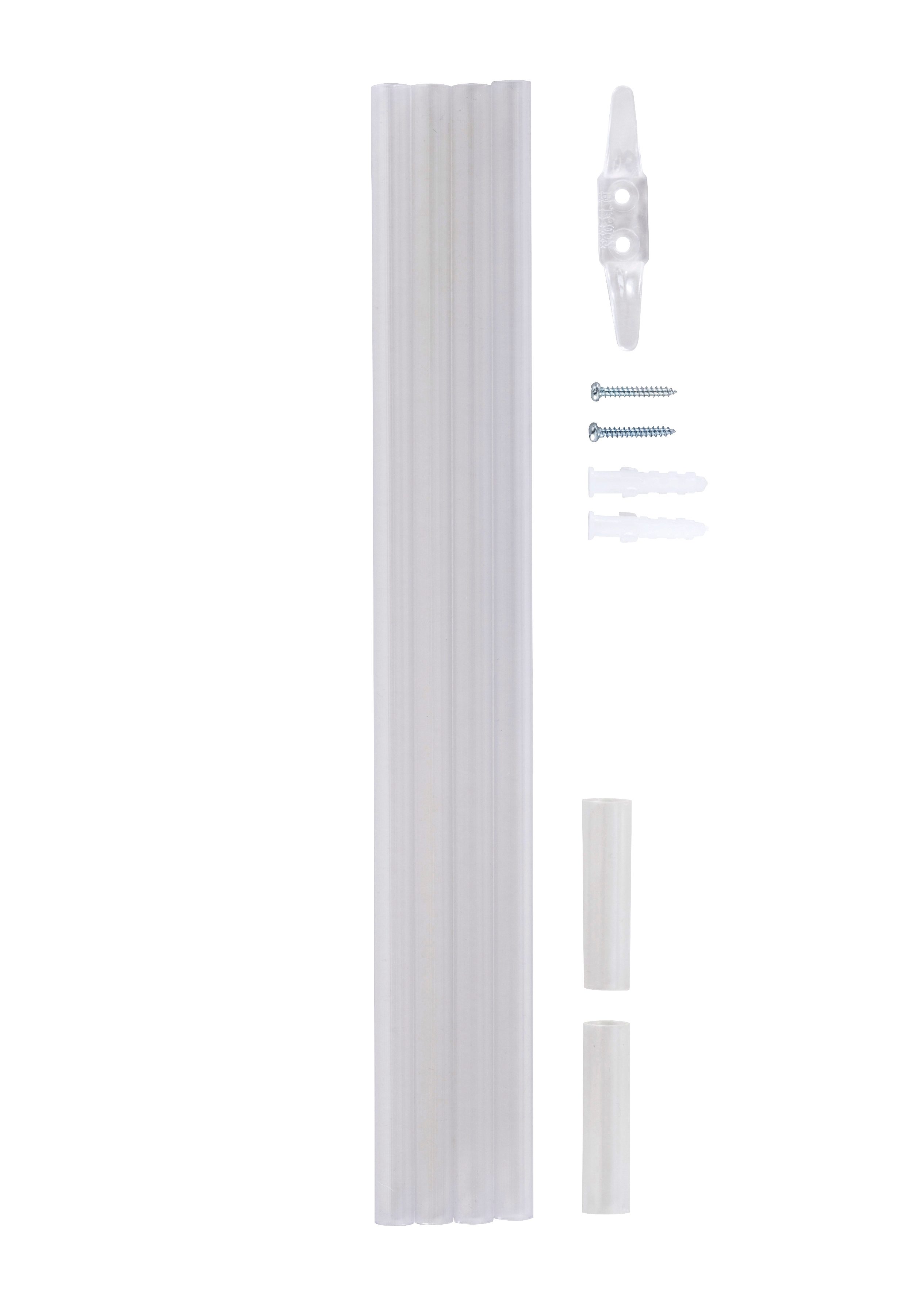 my home Romeins rolgordijn Dimona Transparant, voile, polyester (1 stuk)
