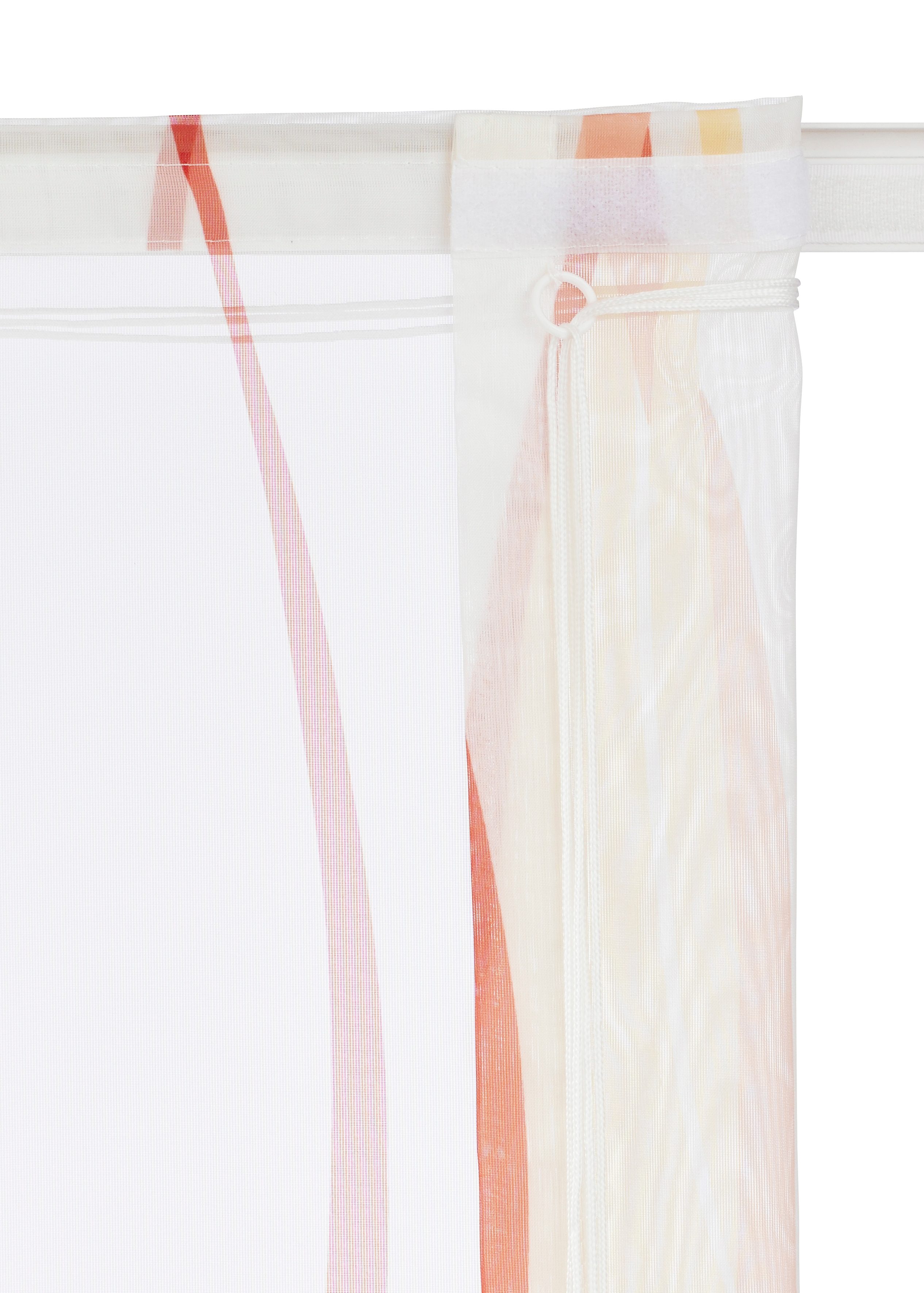 my home Romeins rolgordijn Dimona Transparant, voile, polyester, golven (1 stuk)