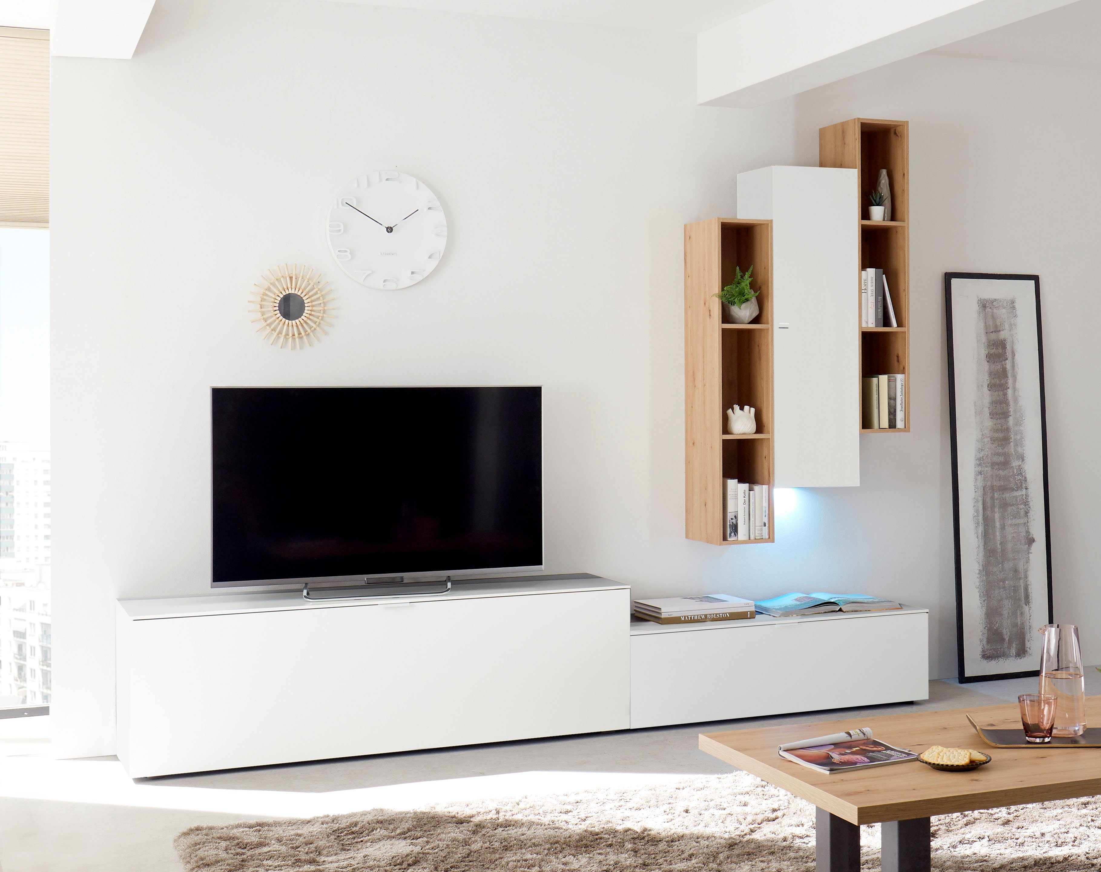 Mäusbacher Kast Debra dressoirs maat 162x42x35 cm wit