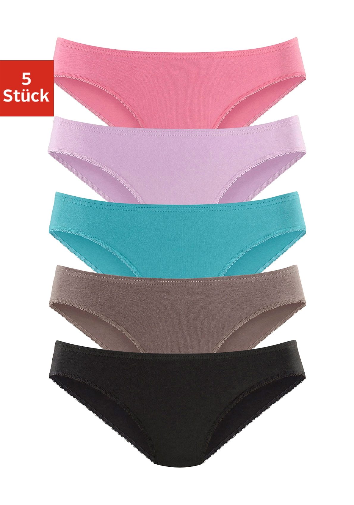 petite fleur Bikinibroekje elastische katoenkwaliteit (5 stuks, Set van 5)