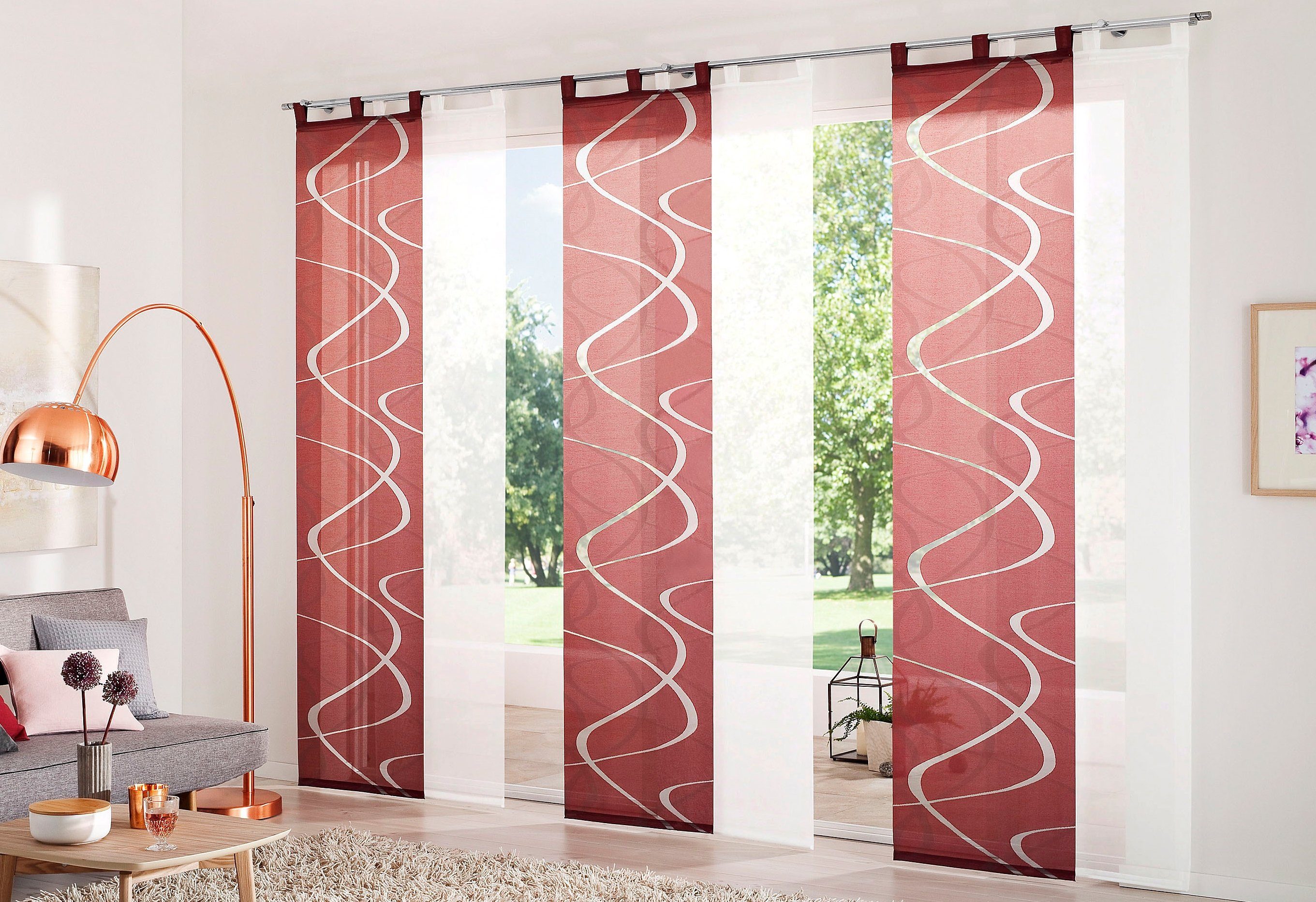 Neutex for you! Paneelgordijn PELOTAS inclusief montageaccessoires (1 stuk)
