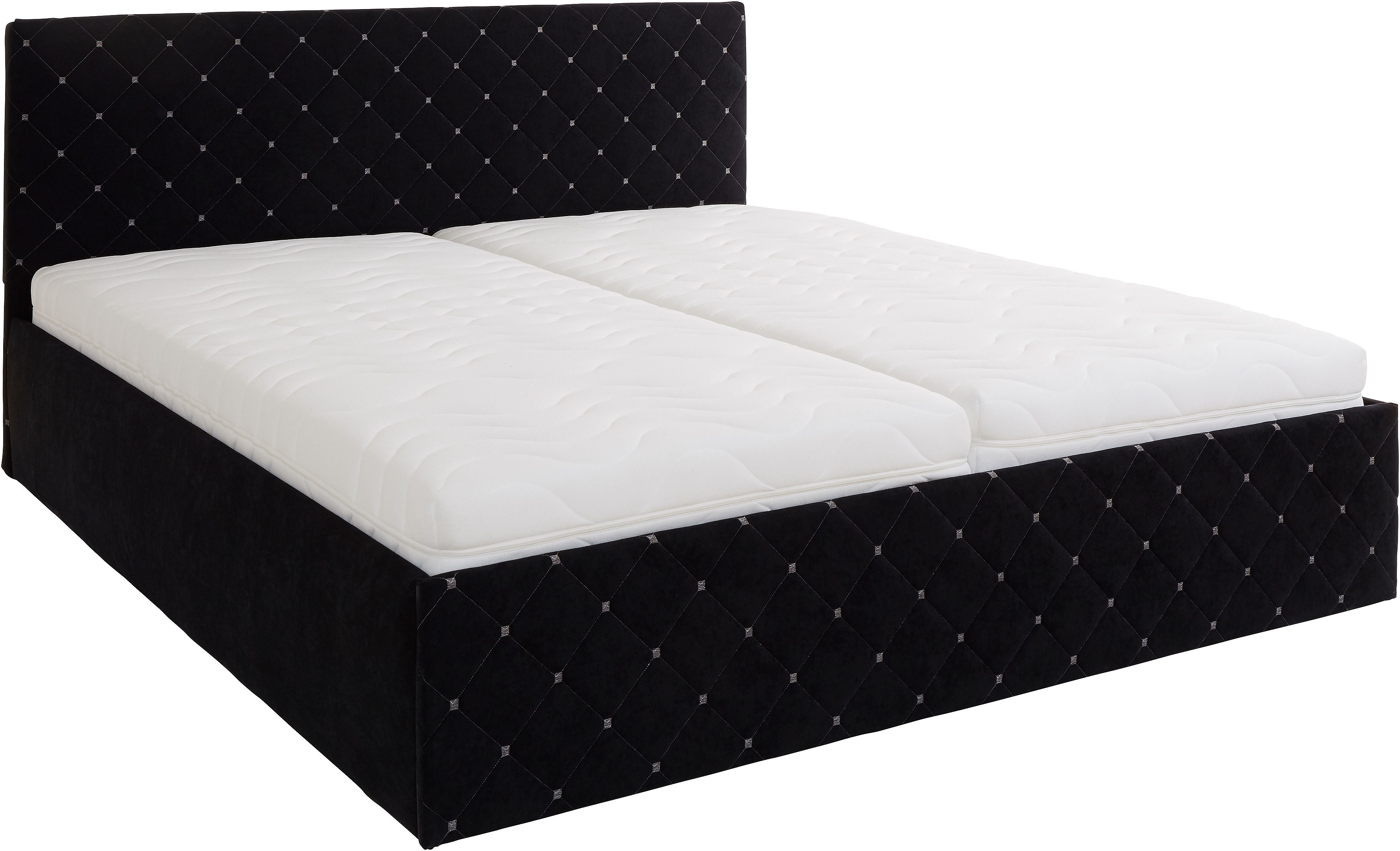 Westfalia Polsterbetten Gestoffeerd bed met bedkist bij uitvoering met matras