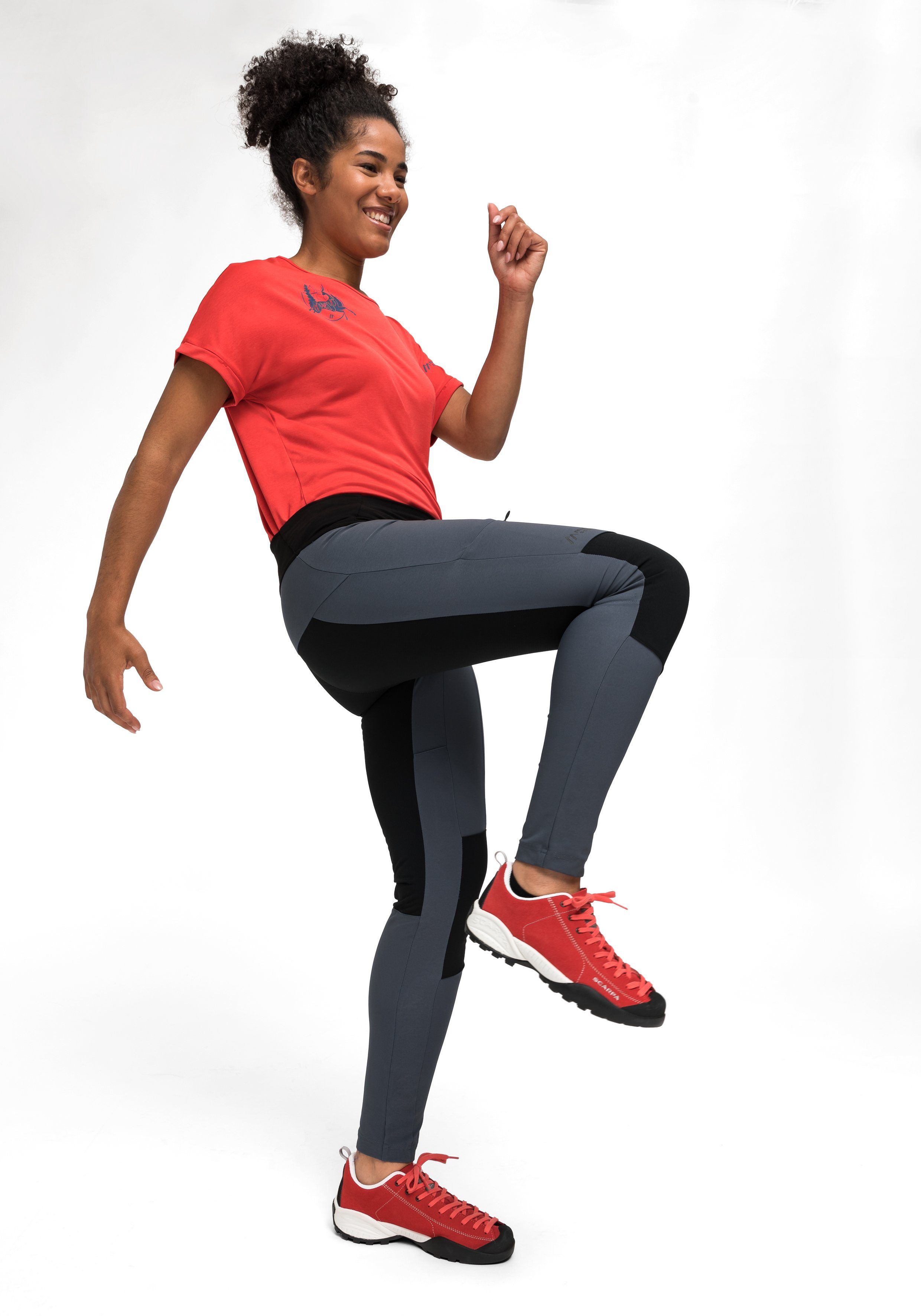 Maier Sports Outdoorbroek Dacit W Dames wandelbroek, lange outdoor-tight, trekkingbroek