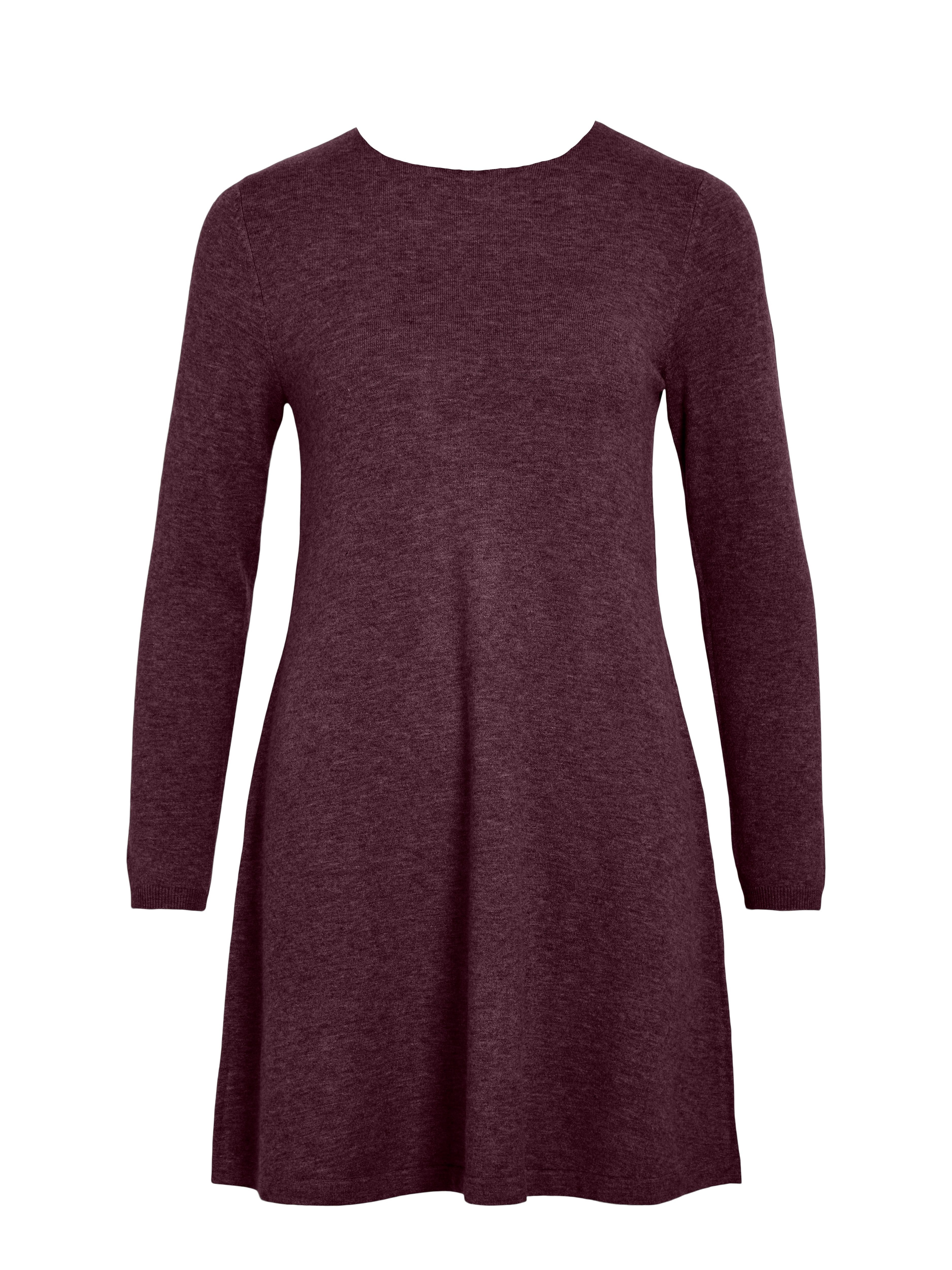 Vila Gebreide jurk VICOMFY A-LINE O-NECK KNIT DRESS - NOOS