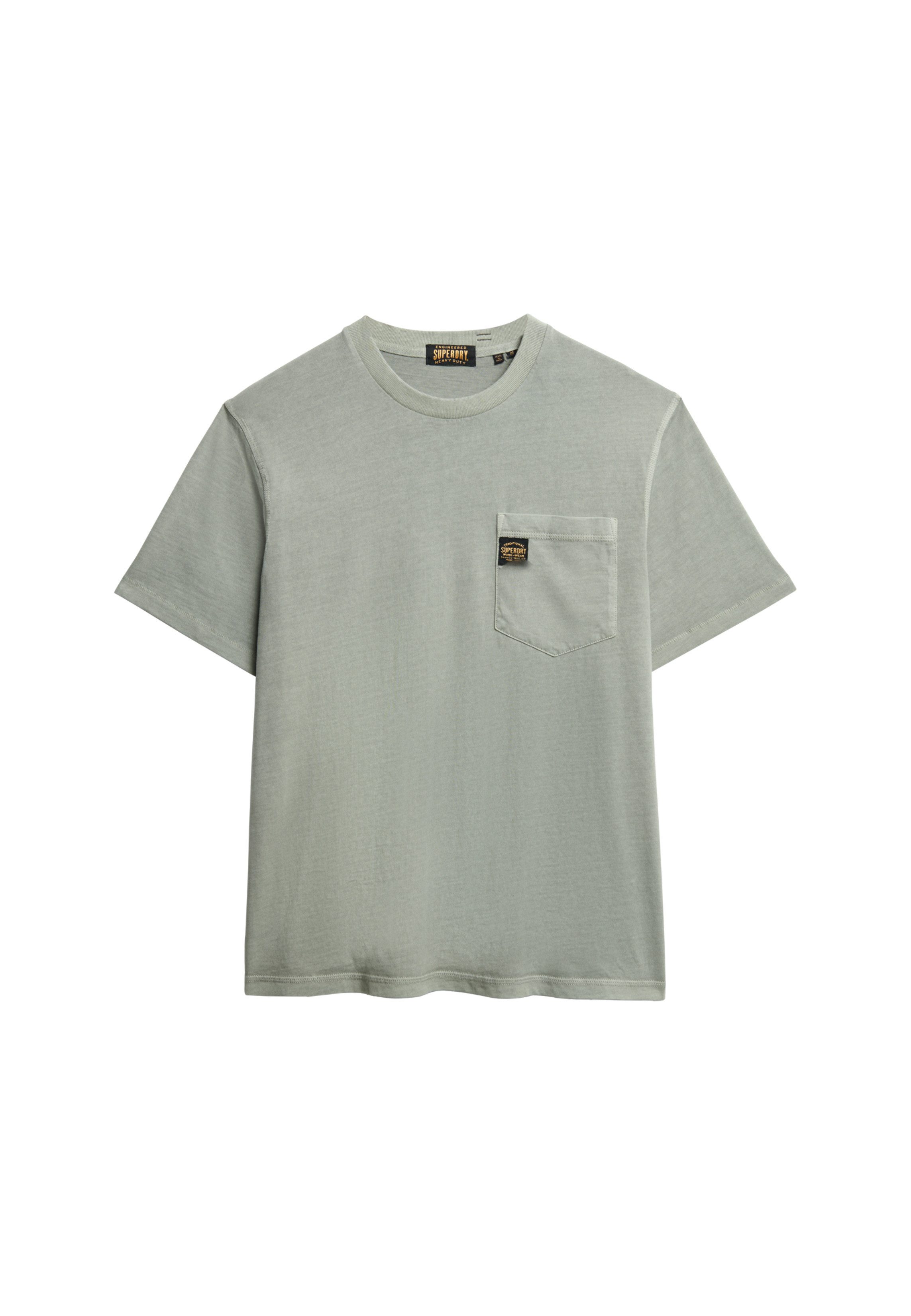 Superdry Shirt met ronde hals CONTRAST STITCH POCKET T-SHIRT