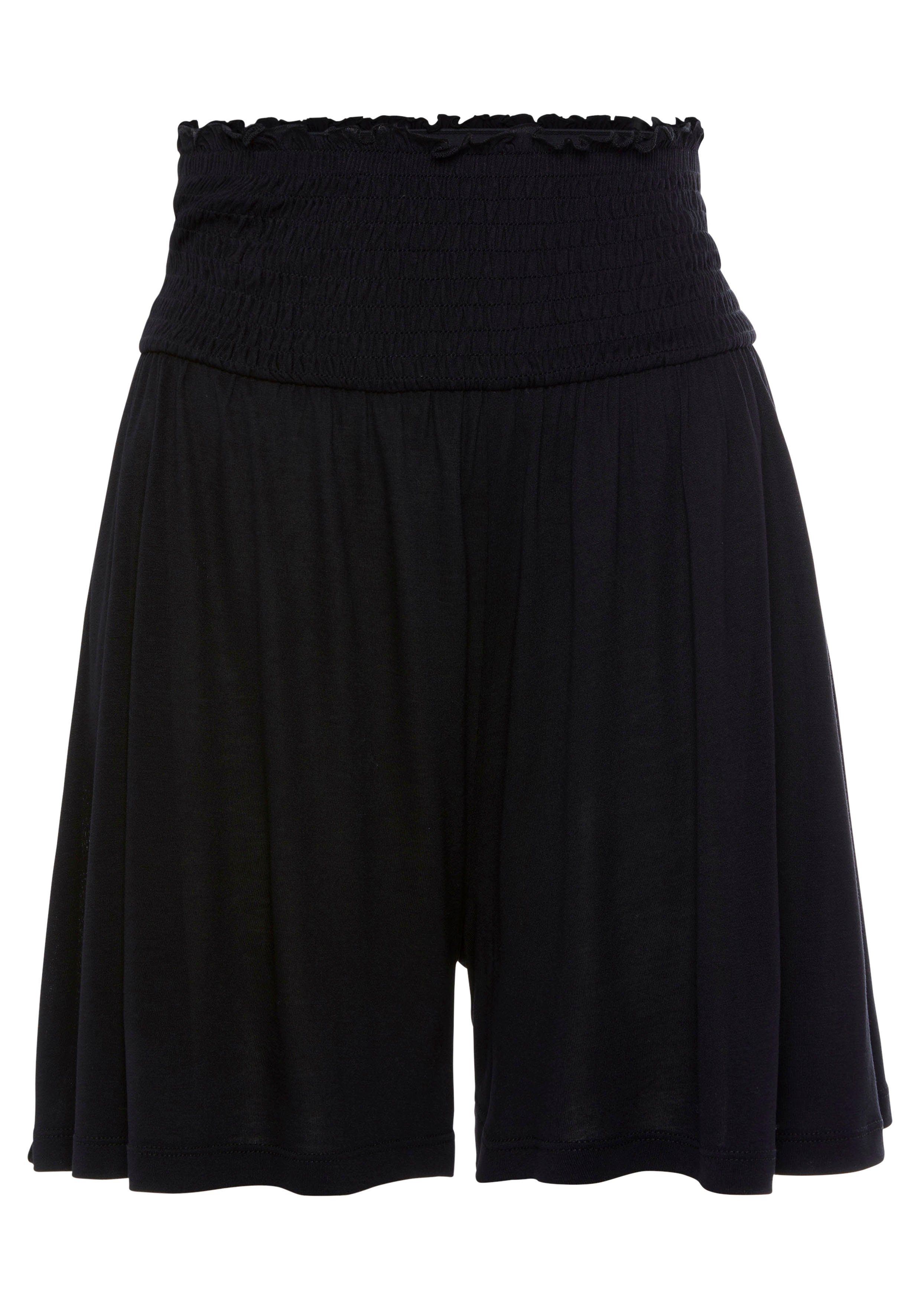 Buffalo Short met brede gesmokte tailleband, korte broek, wijde pijpen, zeer comfortabel