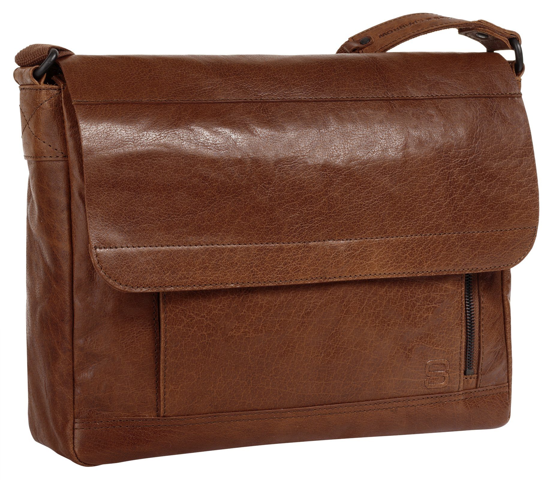 Spikes & Sparrow Messenger Bag echt leder