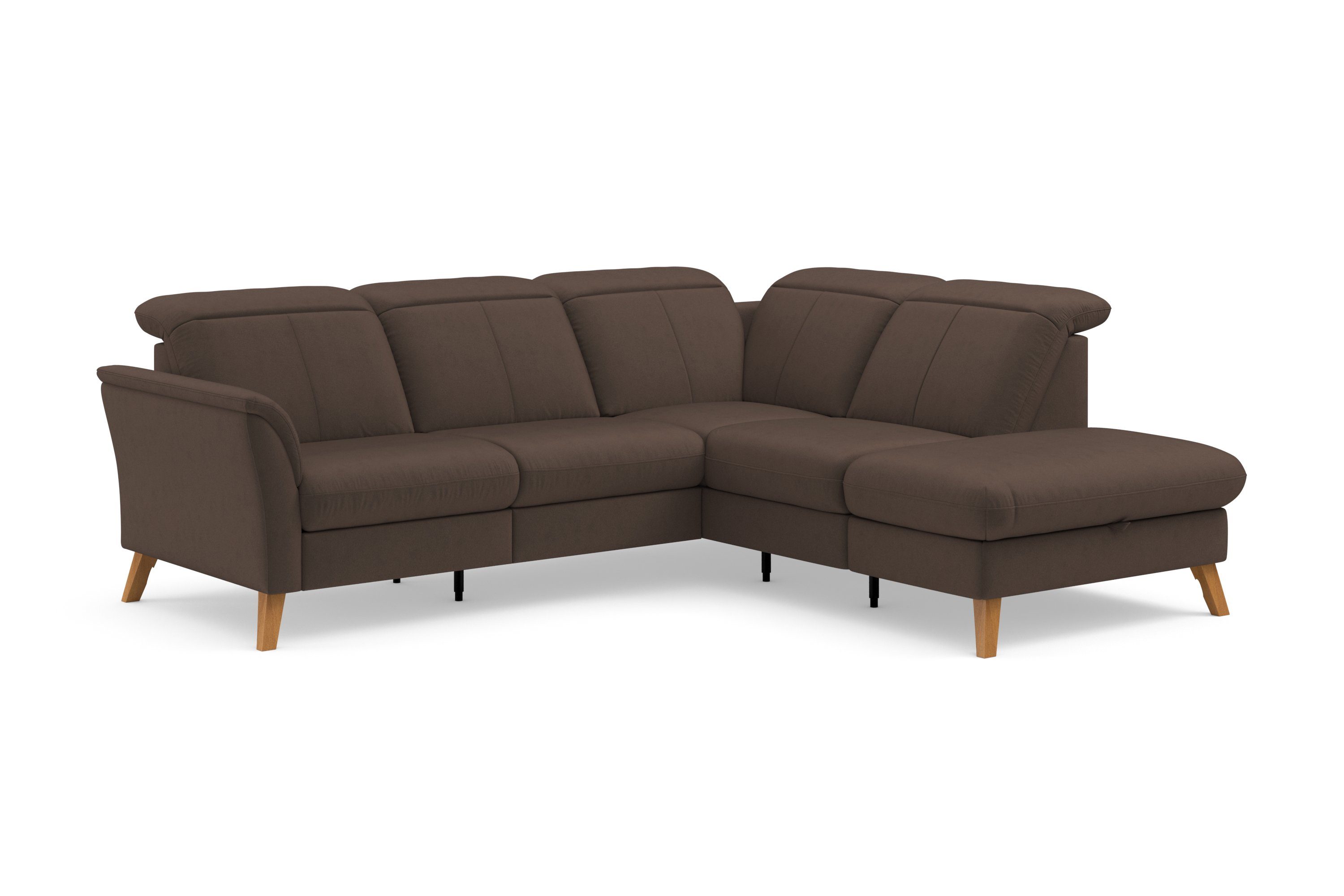 sit&more Hoekbank Romero L-vorm naar keuze met of zonder tv-functie, slaapfunctie, bedkist
