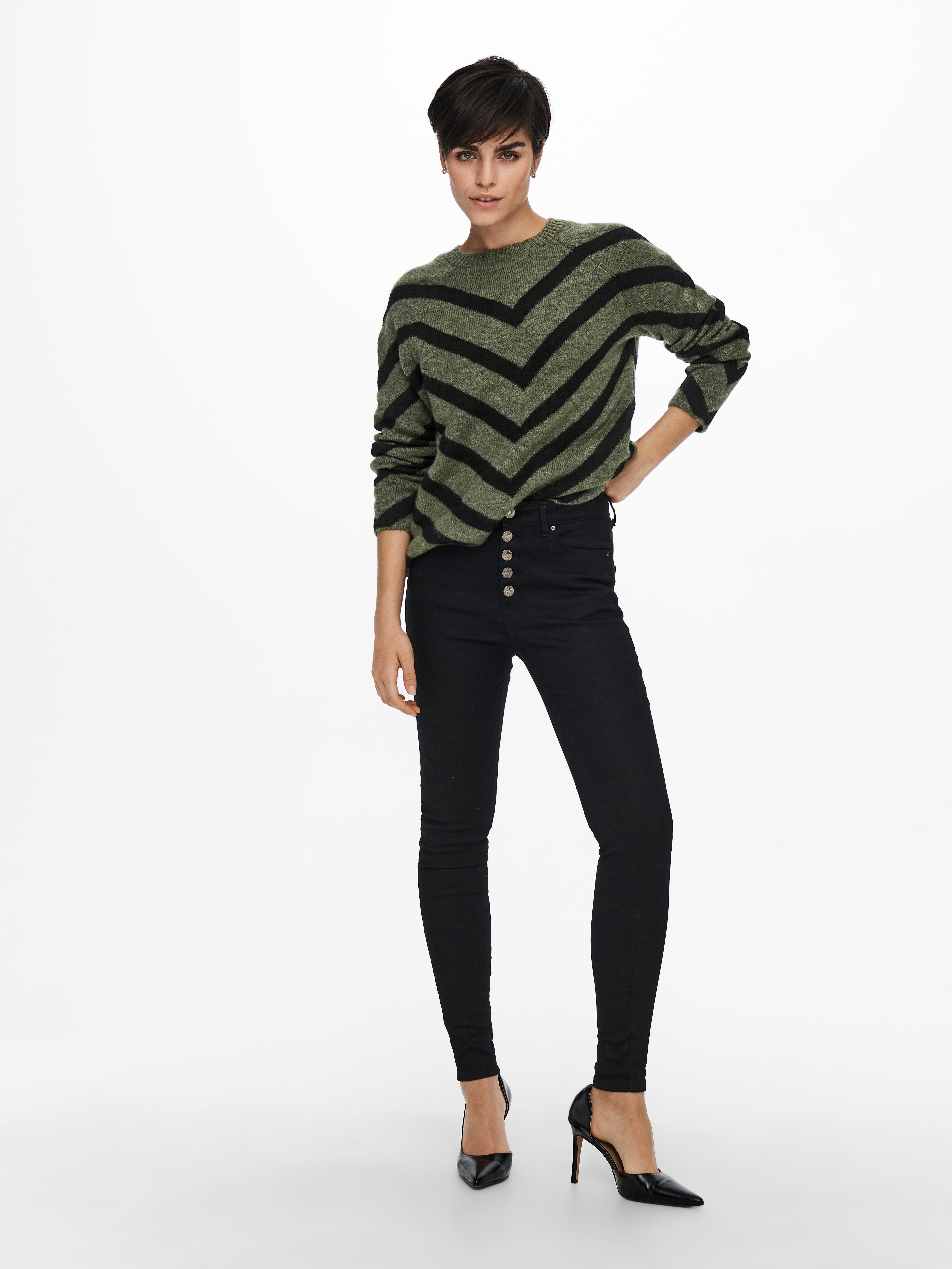 Only Gebreide trui ONLELIZA L/S PULLOVER KNT NOOS