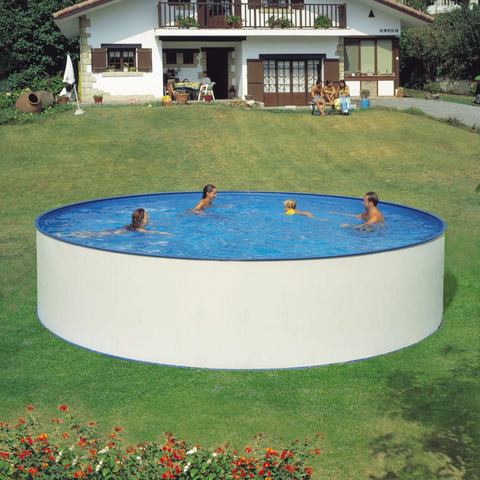 Hanseatic HANSEATIC set: Rond zwembad Complete set: rond zwembad met veiligheidstrap en filterinstallatie 3 m³/u (7-dlg.)