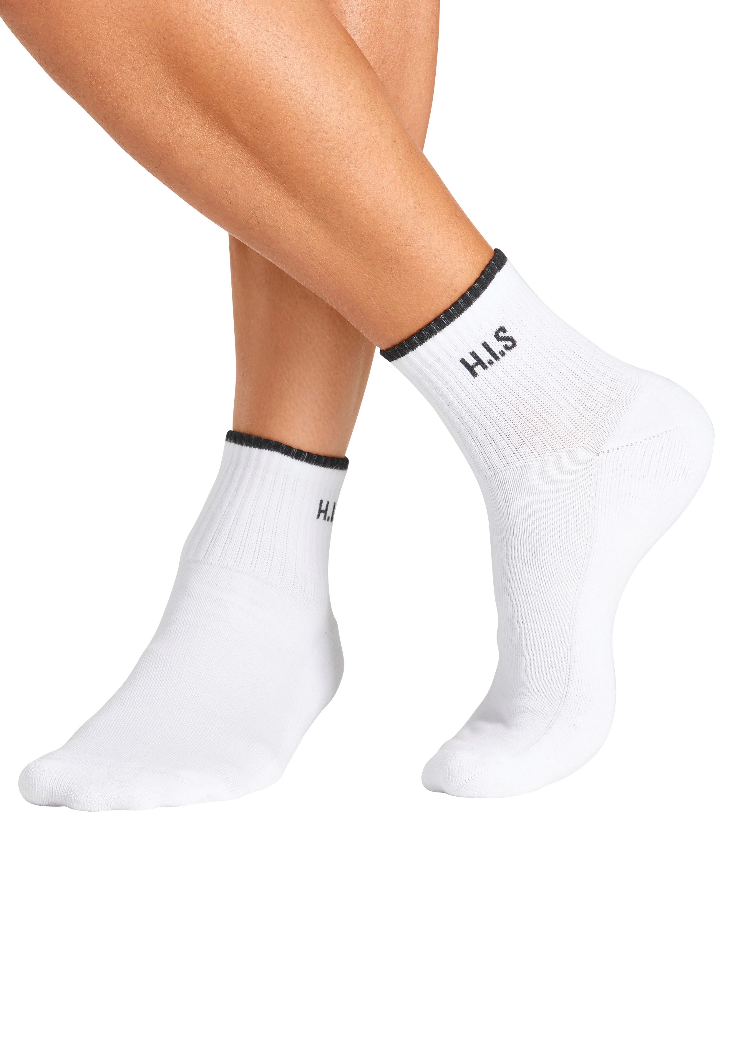 H.I.S Sportsokken Korte sokken met frotté & versterkte belastingzones (set, 6 paar)