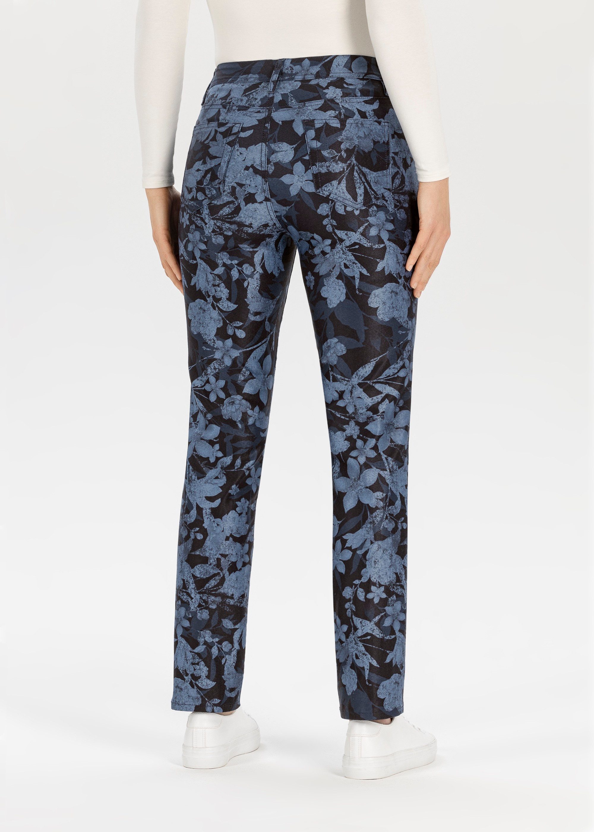 Stehmann Taillehoge broek met print all-over