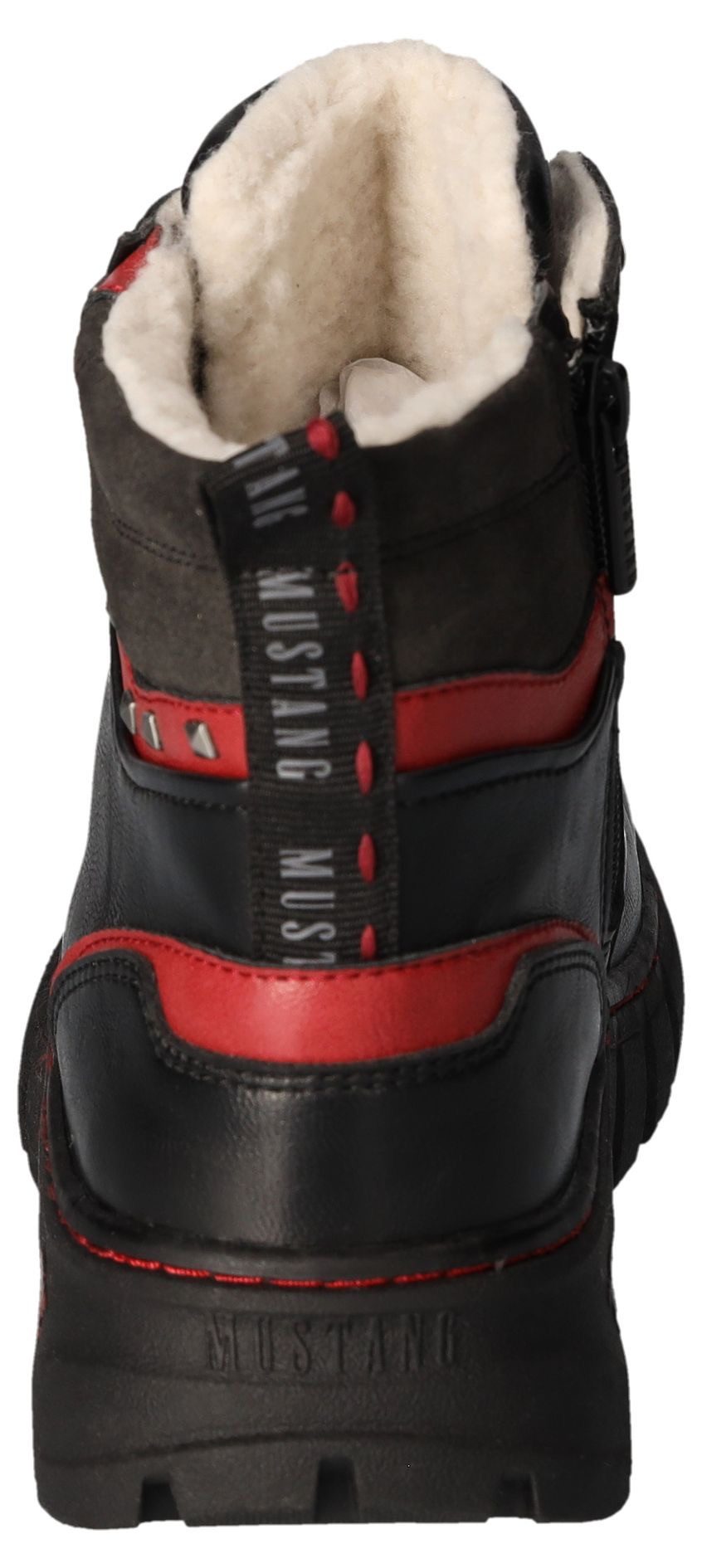 Mustang Shoes Winterlaarzen , plateau, veterschoenen, enkellaars met contrastafwerking en -naad