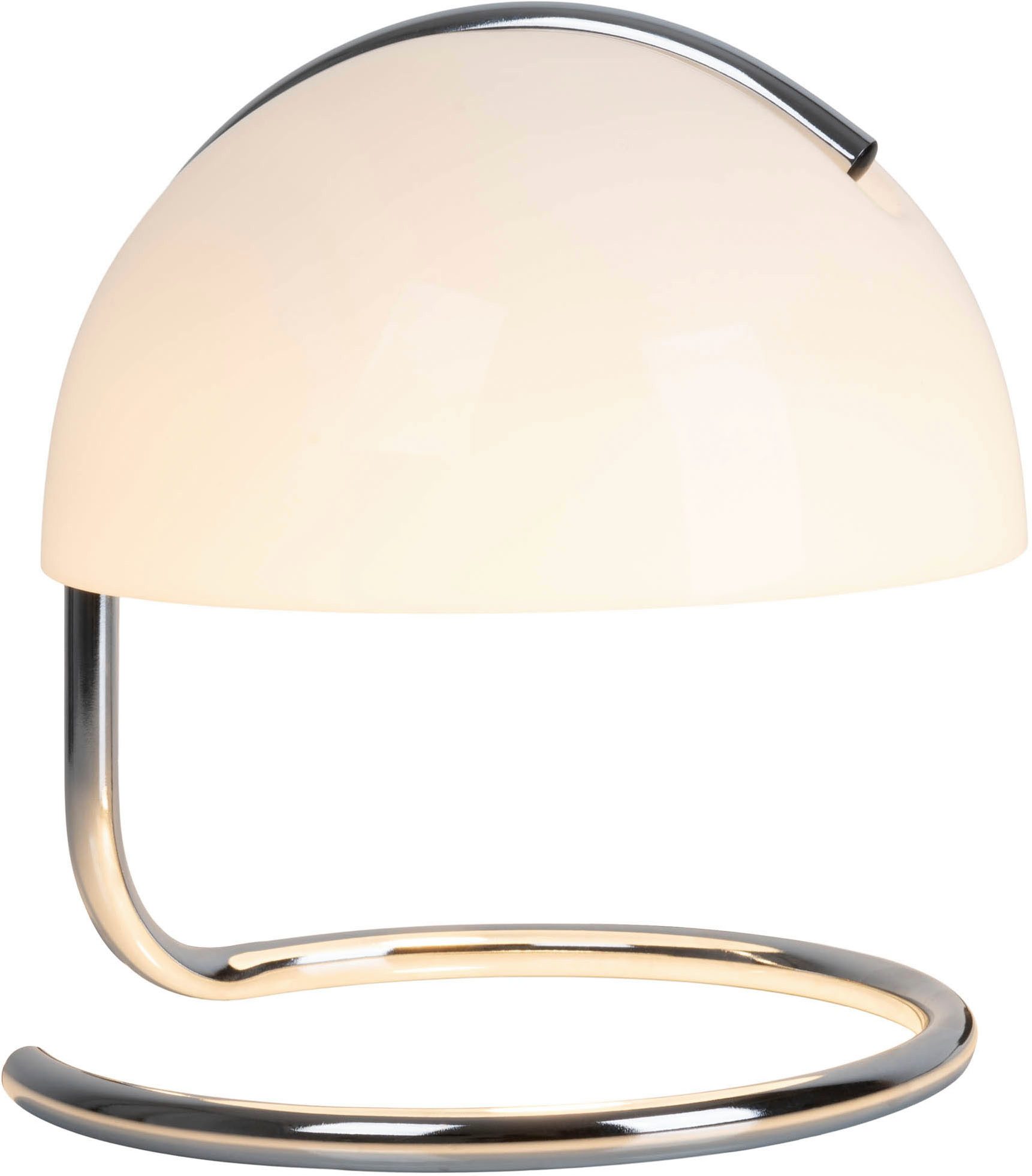 näve Tafellamp Burano halfronde glazen kap, 1x e27, snoer zwart 150cm (1 stuk)