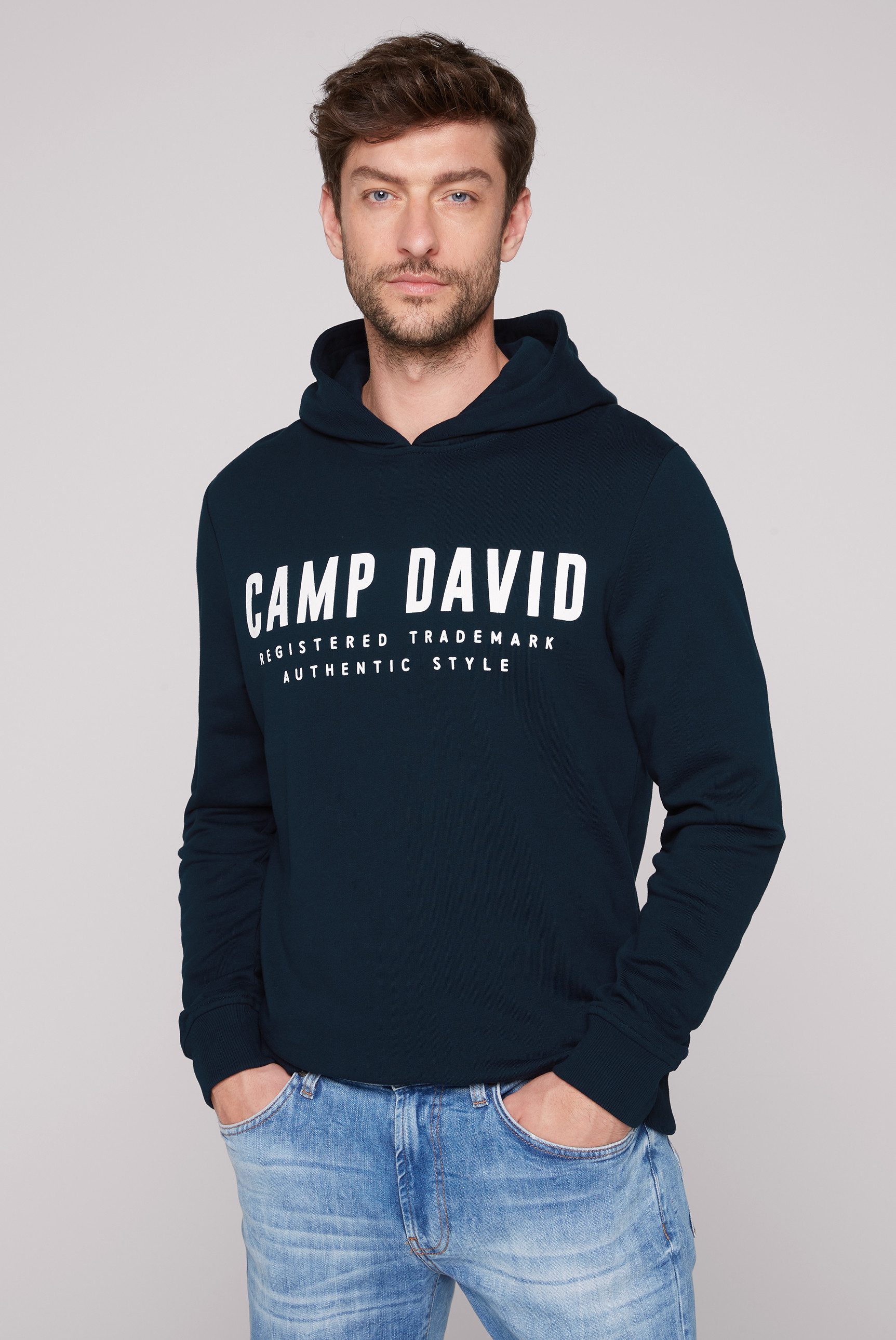 CAMP DAVID Hoodie met logoprint