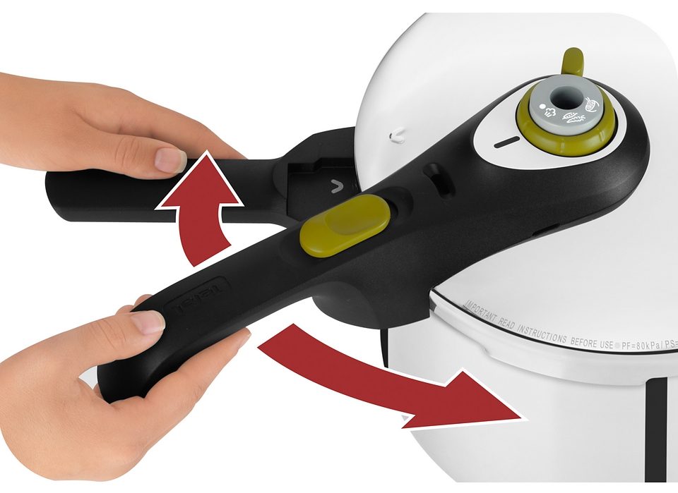 Tefal Snelkookpan Secure 5 Neo, stoompan inductie, inhoud 6L 5-voudig veiligheidssysteem, geschikt voor alle soorten fornuizen, p25307