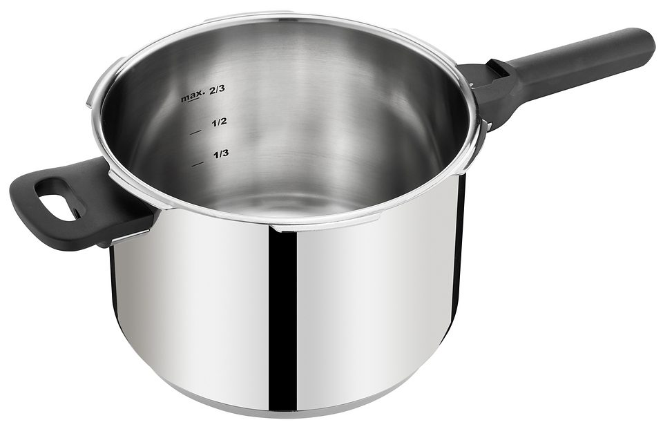 Tefal Snelkookpan Secure 5 Neo, stoompan inductie, inhoud 6L 5-voudig veiligheidssysteem, geschikt voor alle soorten fornuizen, p25307