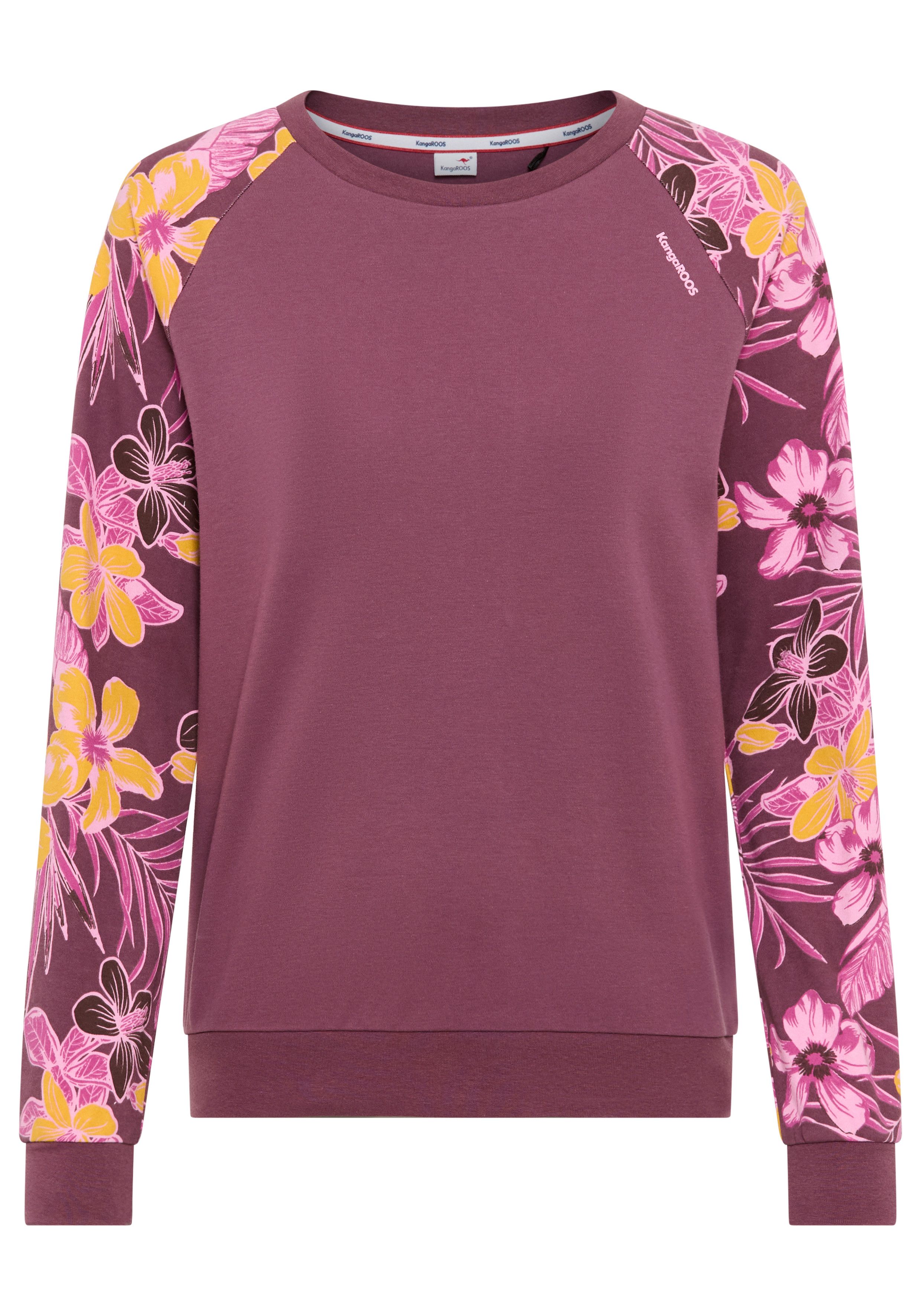 KangaROOS Sweatshirt Mouwen met bloemenprint