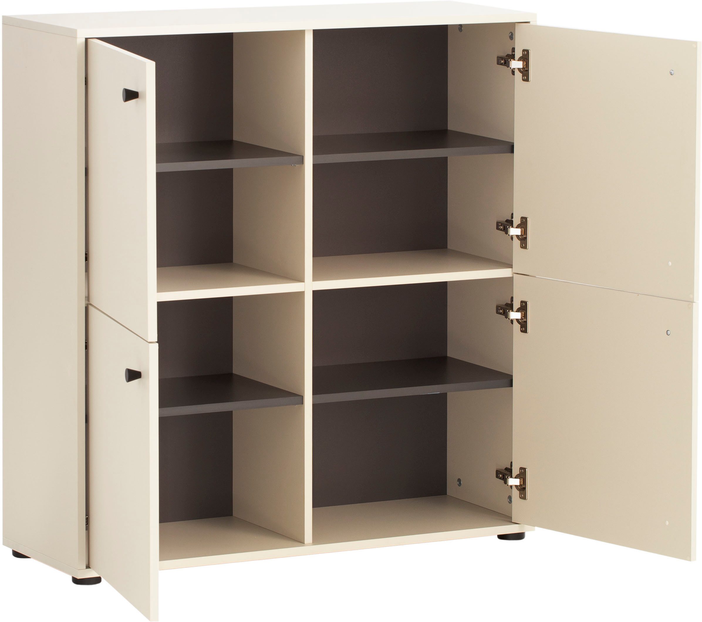 Schildmeyer Hoge kast Lovund, breedte 98 cm Deurscharnieren met softclose-functie