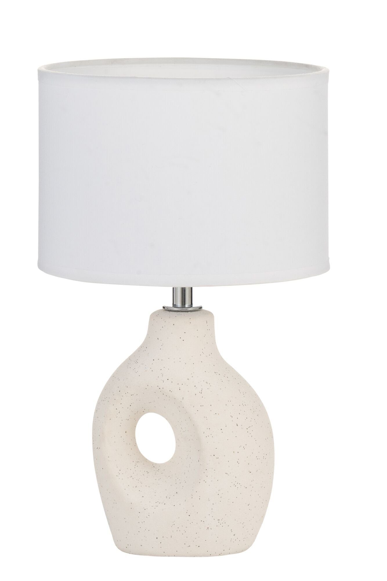 Pauleen Tafellamp Pure Crush max20W wit/beige 230V stof/keramiek