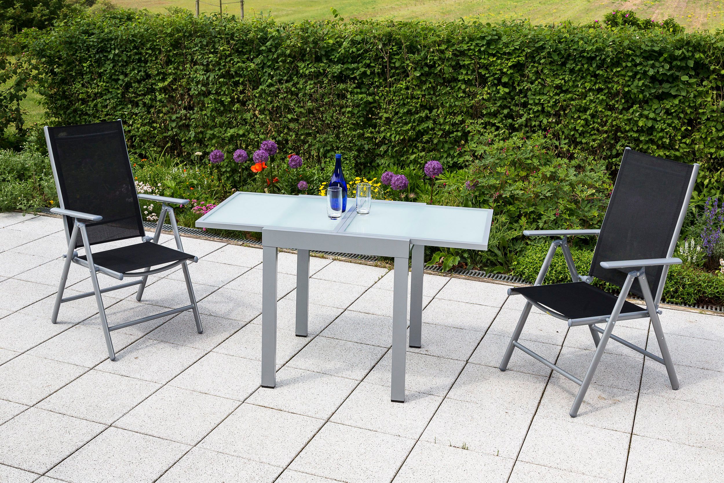 MERXX Balkonset Amalfi met uittrekbare tafel: 65-130 cm