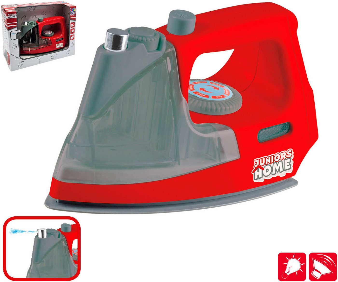 Happy People Kinderhuishoudset Wasmachine en strijkijzer met licht- en geluidseffect