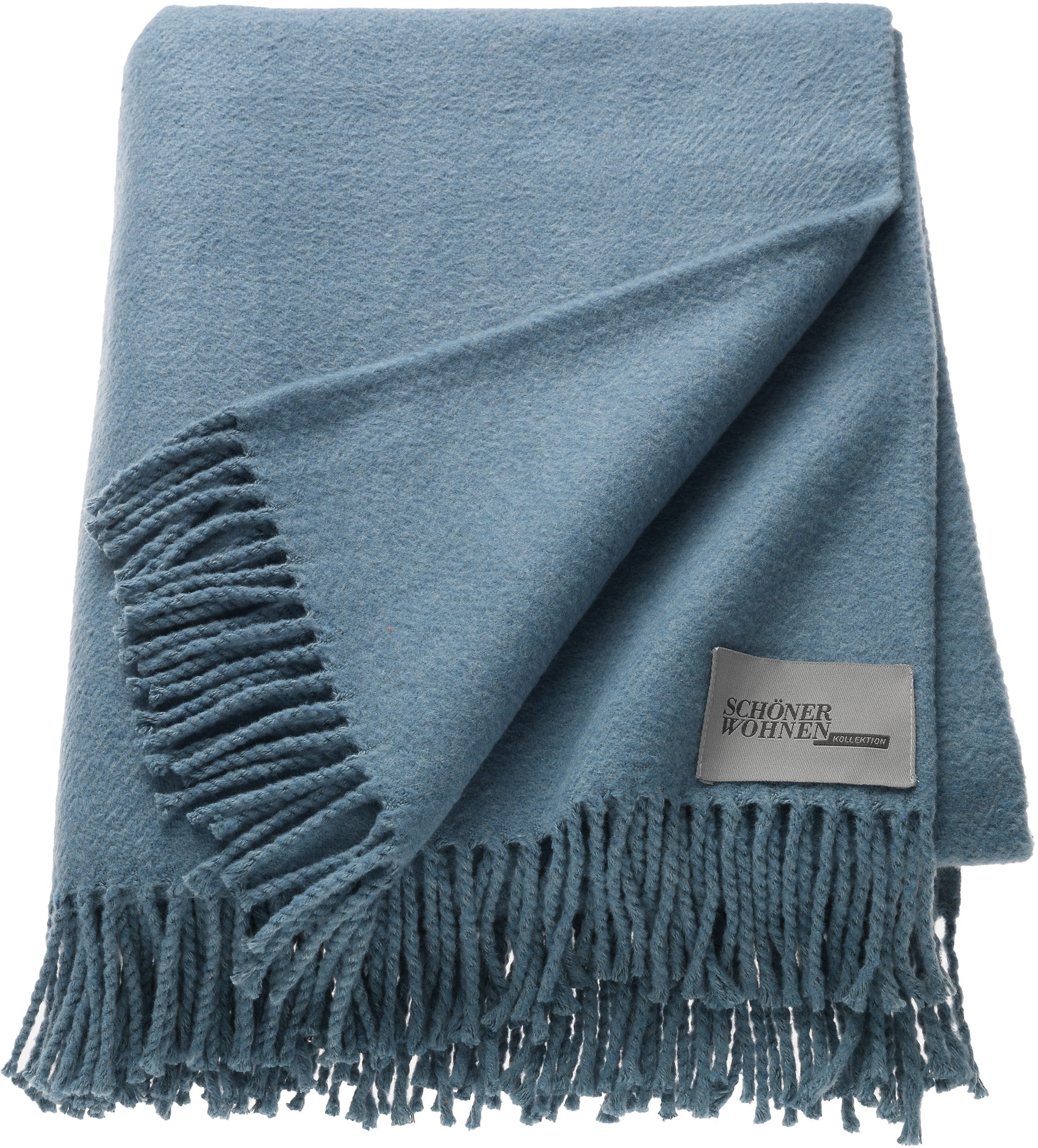 SCHÖNER WOHNEN-KOLLEKTION Deken BASICS met franje, knuffeldeken
