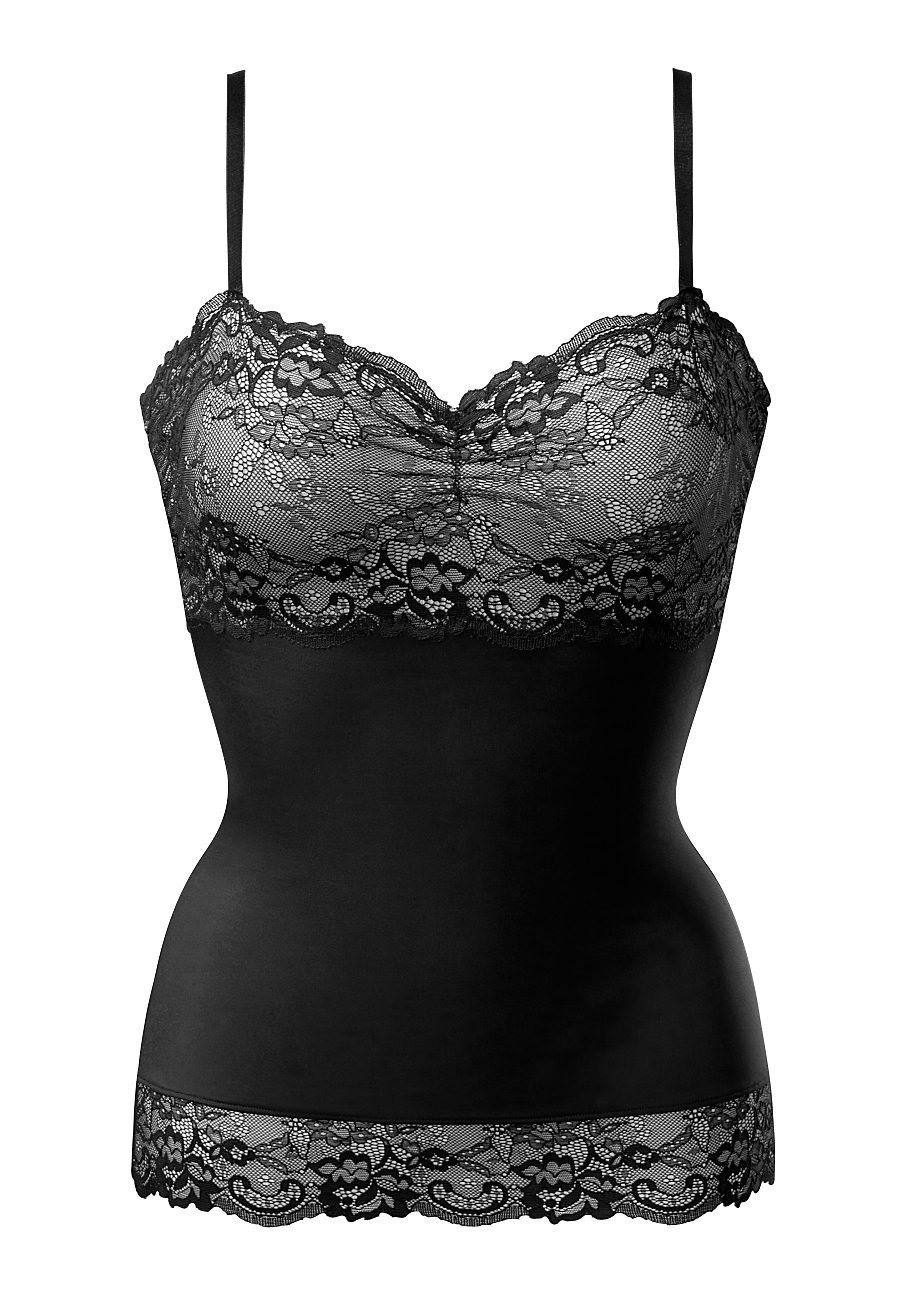 Nuance Modellerende top met leuke kant, basic dessous