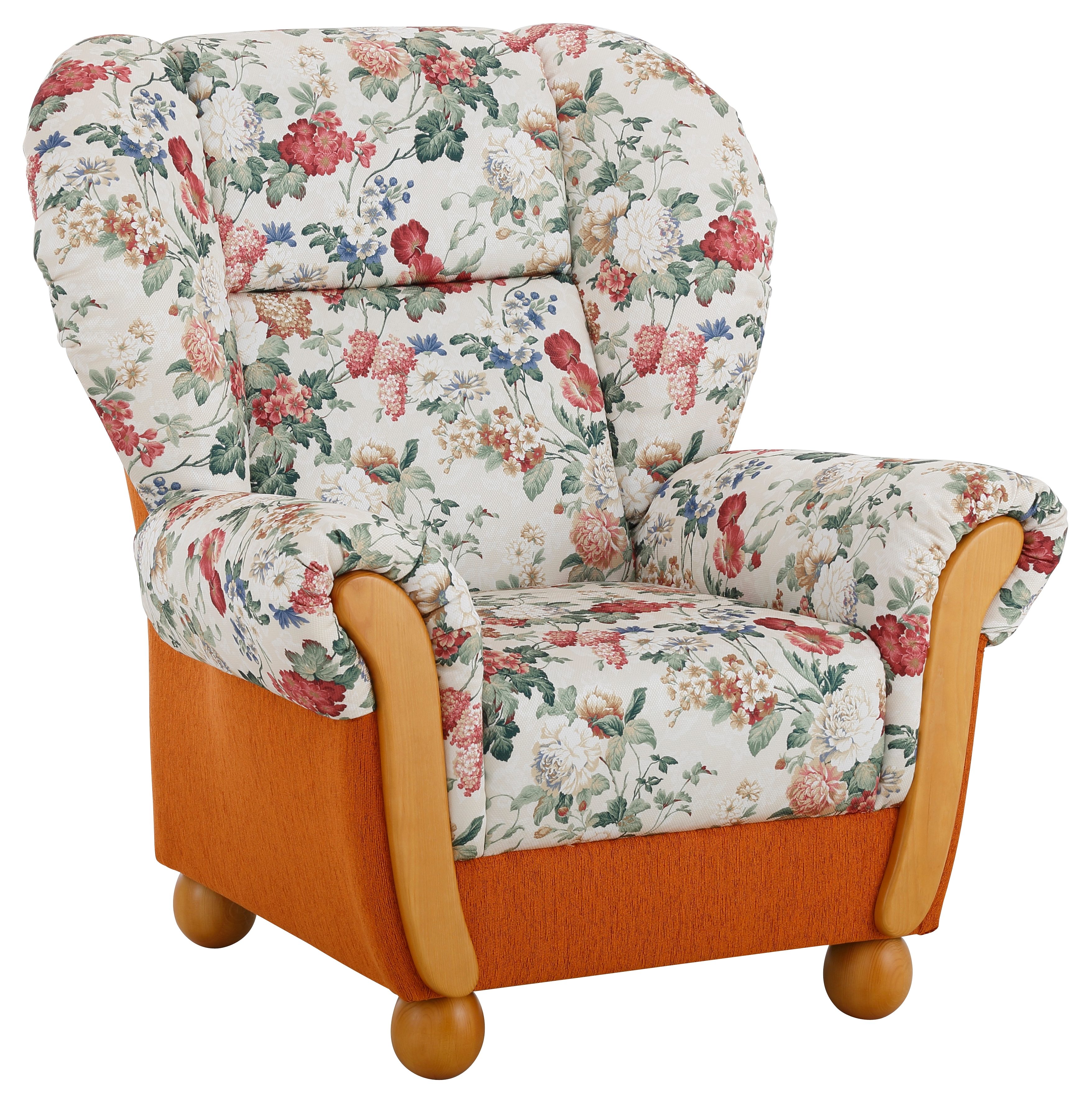 Home affaire Fauteuil Milano, comfortabele ovale fauteuil in landhuisstijl (set)