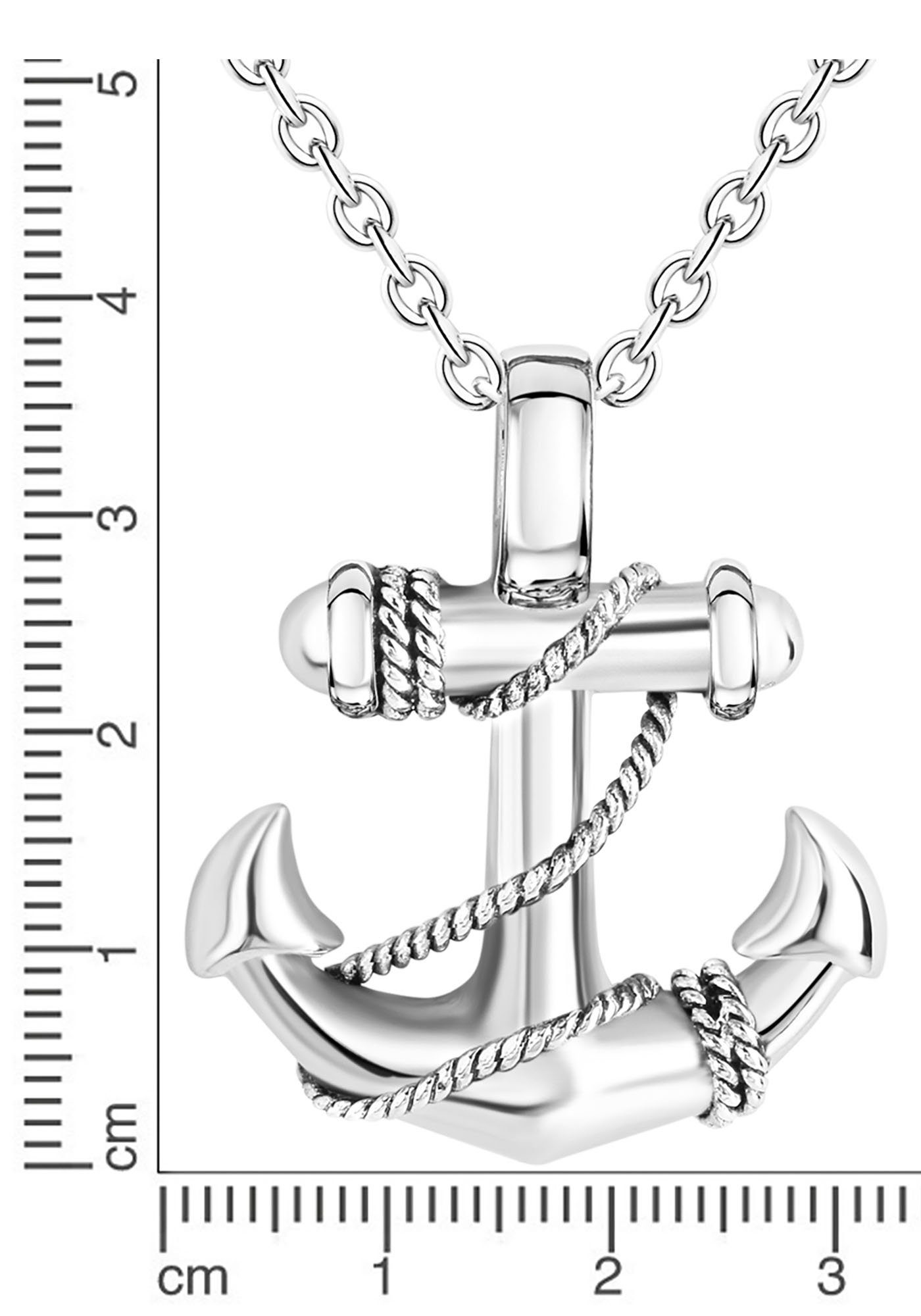 Firetti Ketting met hanger Sieraad cadeau anker met zirkoon (synthetisch)