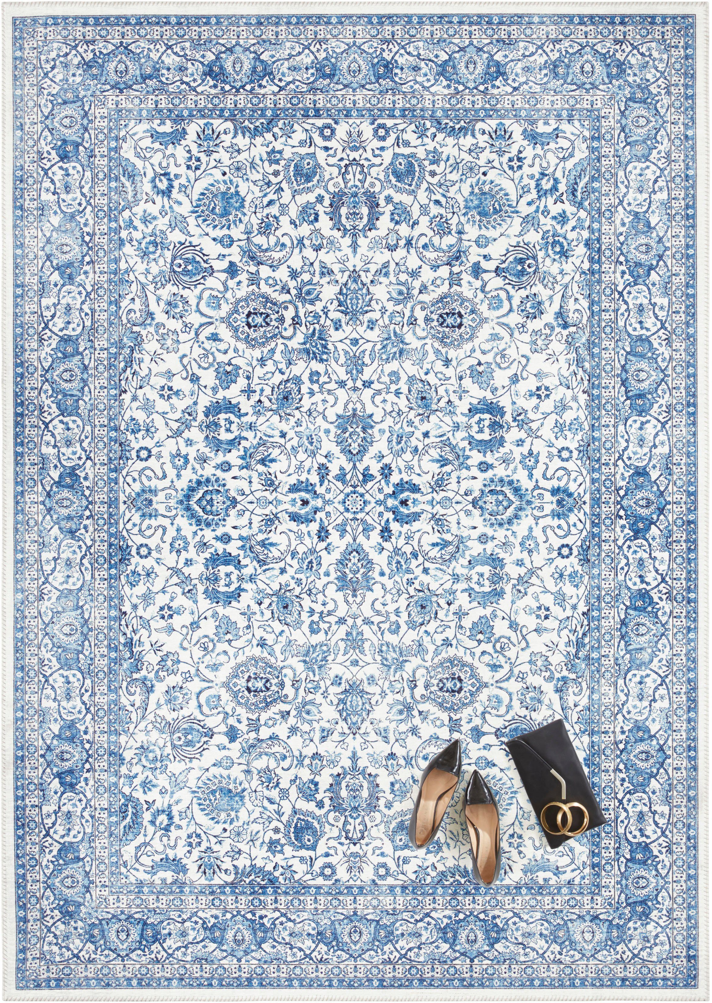 ELLE DECORATION Vloerkleed Keshan Maschad Oosters, loper, kortpolig, vintage, woonkamer, slaapkamer