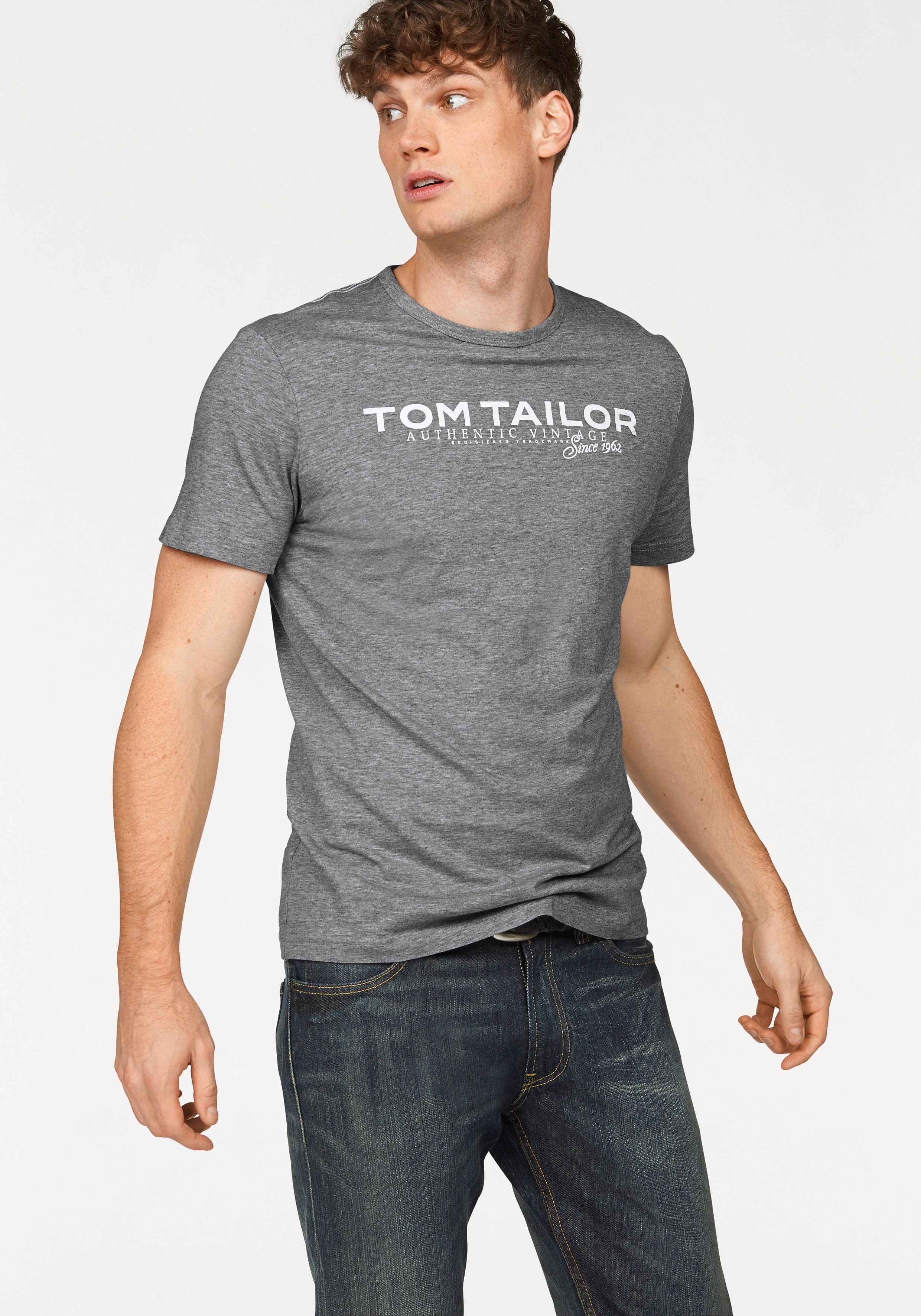 NU 20% KORTING: Tom Tailor T-shirt met logoprint