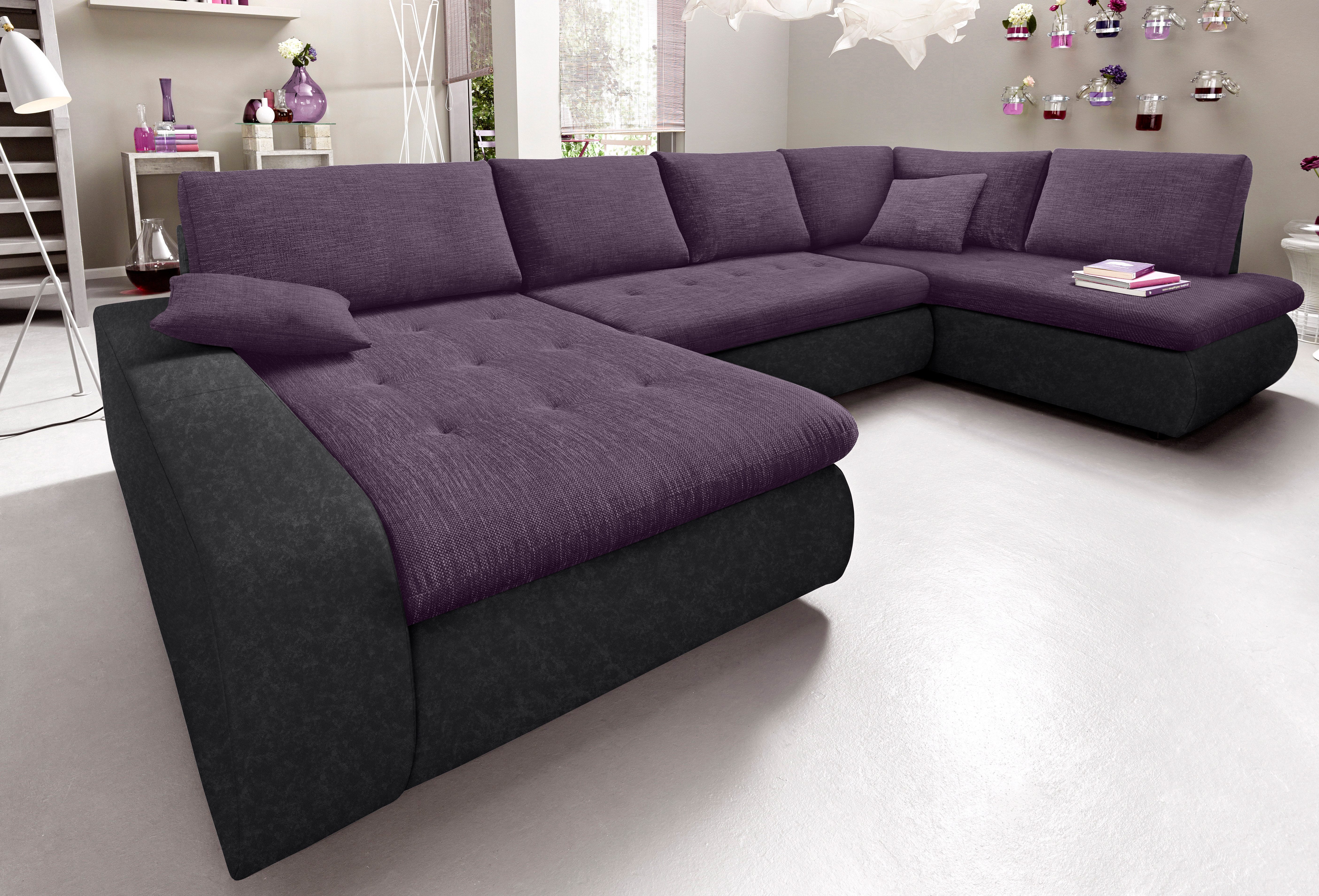 TRENDMANUFAKTUR Zithoek Indie, geweldig zitcomfort, uitgebreide detailafwerking, U-vorm
