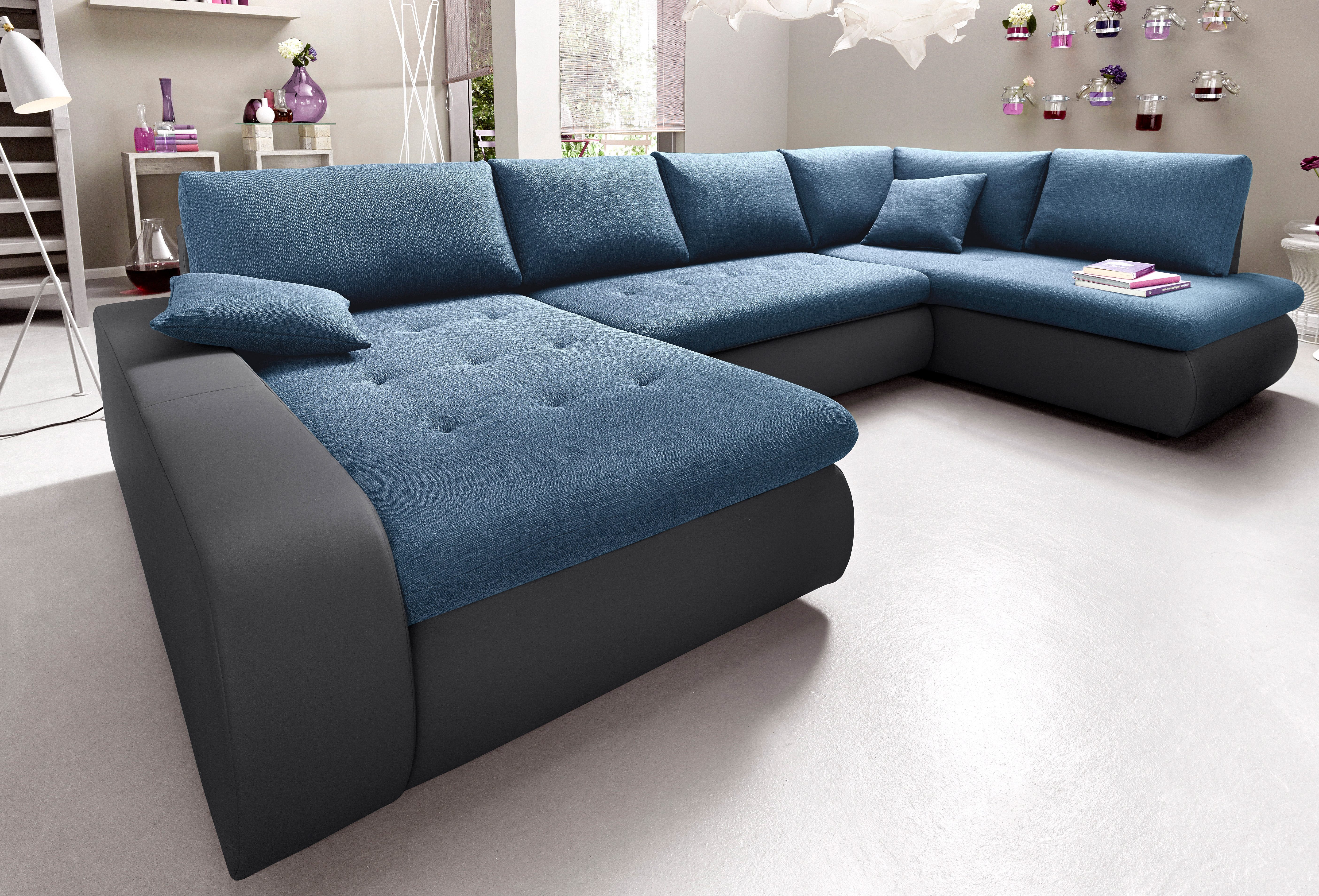 TRENDMANUFAKTUR Zithoek Indie, geweldig zitcomfort, uitgebreide detailafwerking, U-vorm