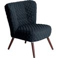 max winzer fauteuil nikki in retro-look, met doorgestikte overtrekstof zwart