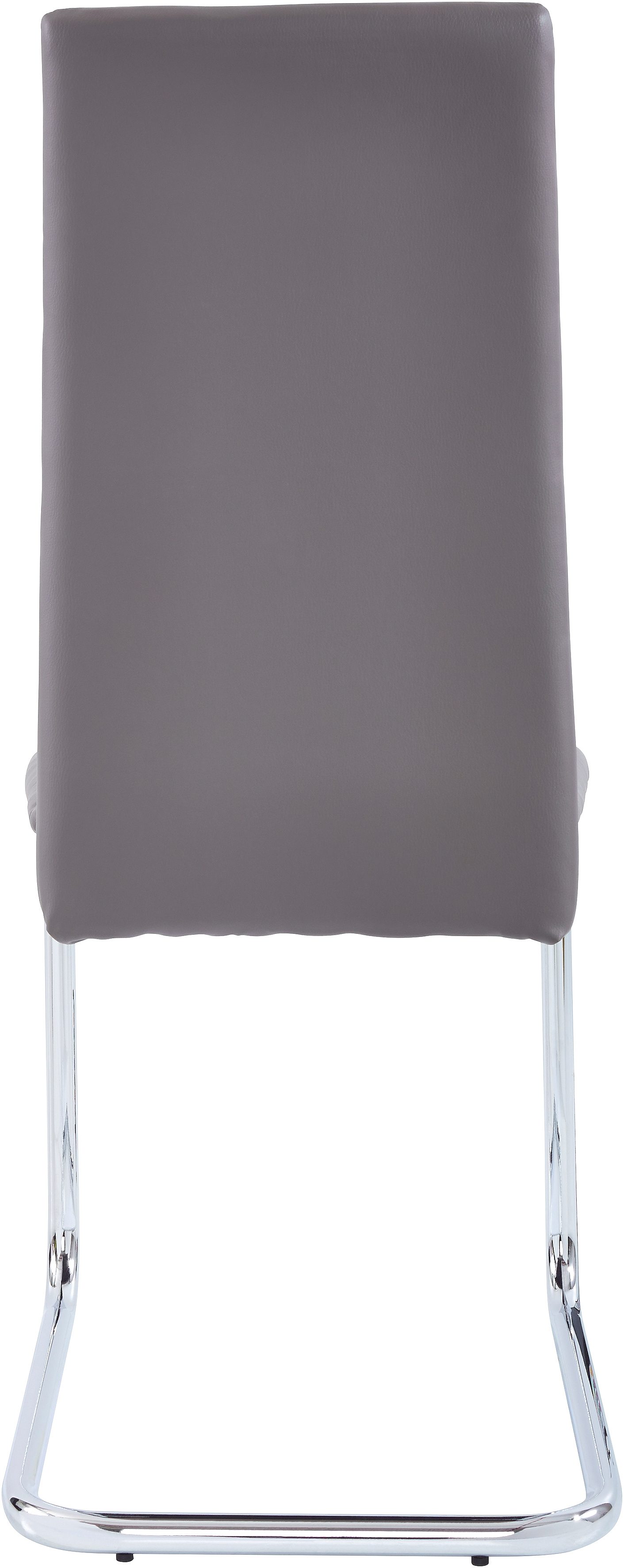 INOSIGN Vrijdragende stoel Adora (2 of set van 4) bekleding in imitatieleer, verchroomd metalen frame (set)