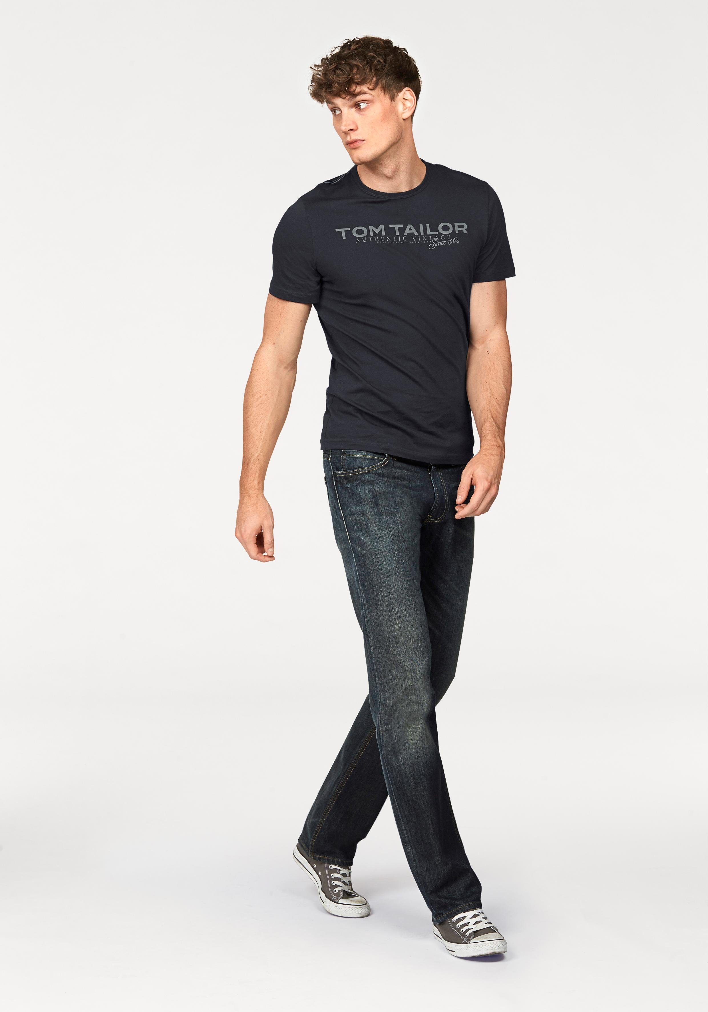 Tom Tailor Shirt met ronde hals met logoprint