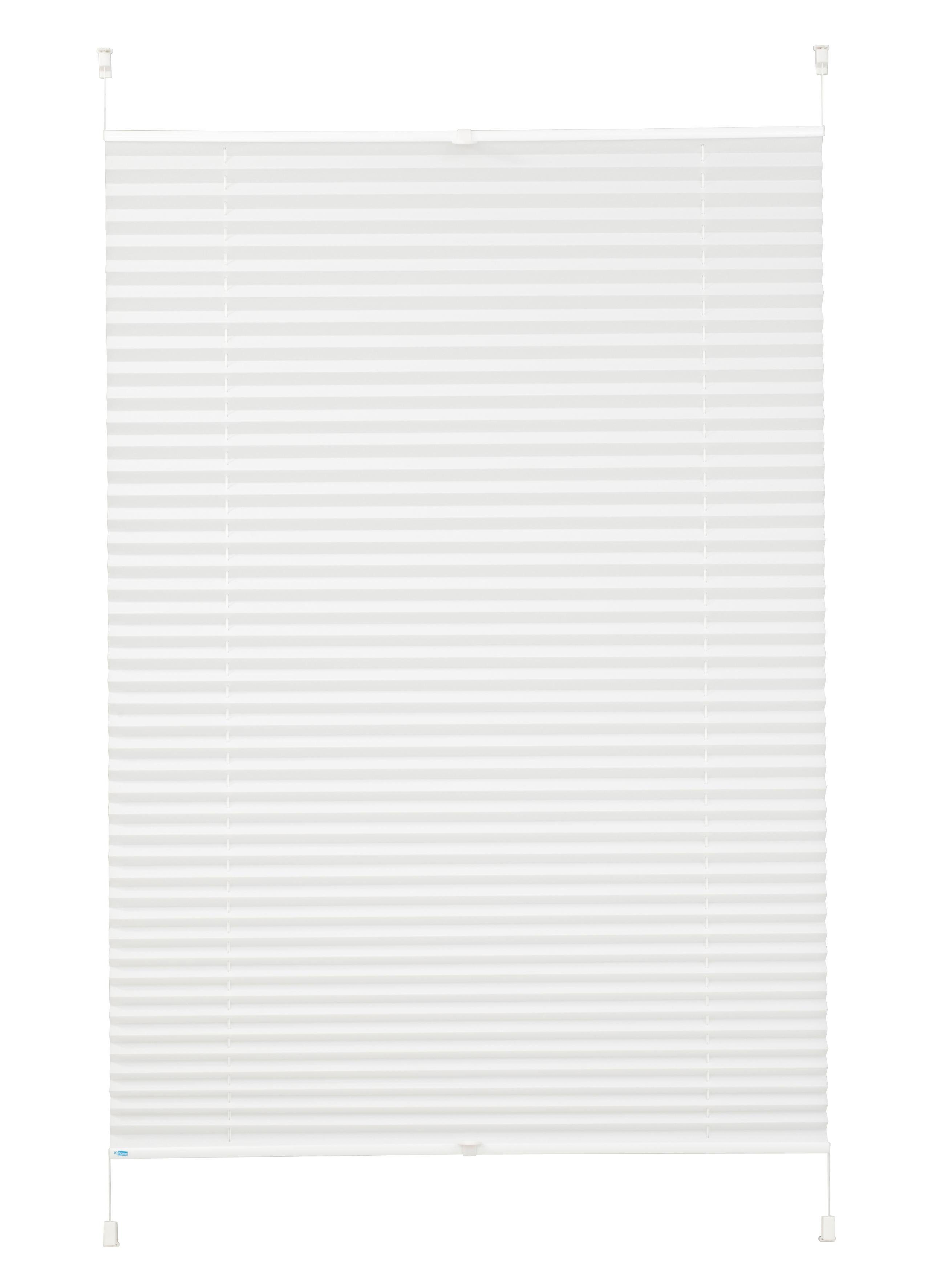K-HOME Plissé Siena (1 stuk) plisségordijnen maat hxb: 130x110 cm wit