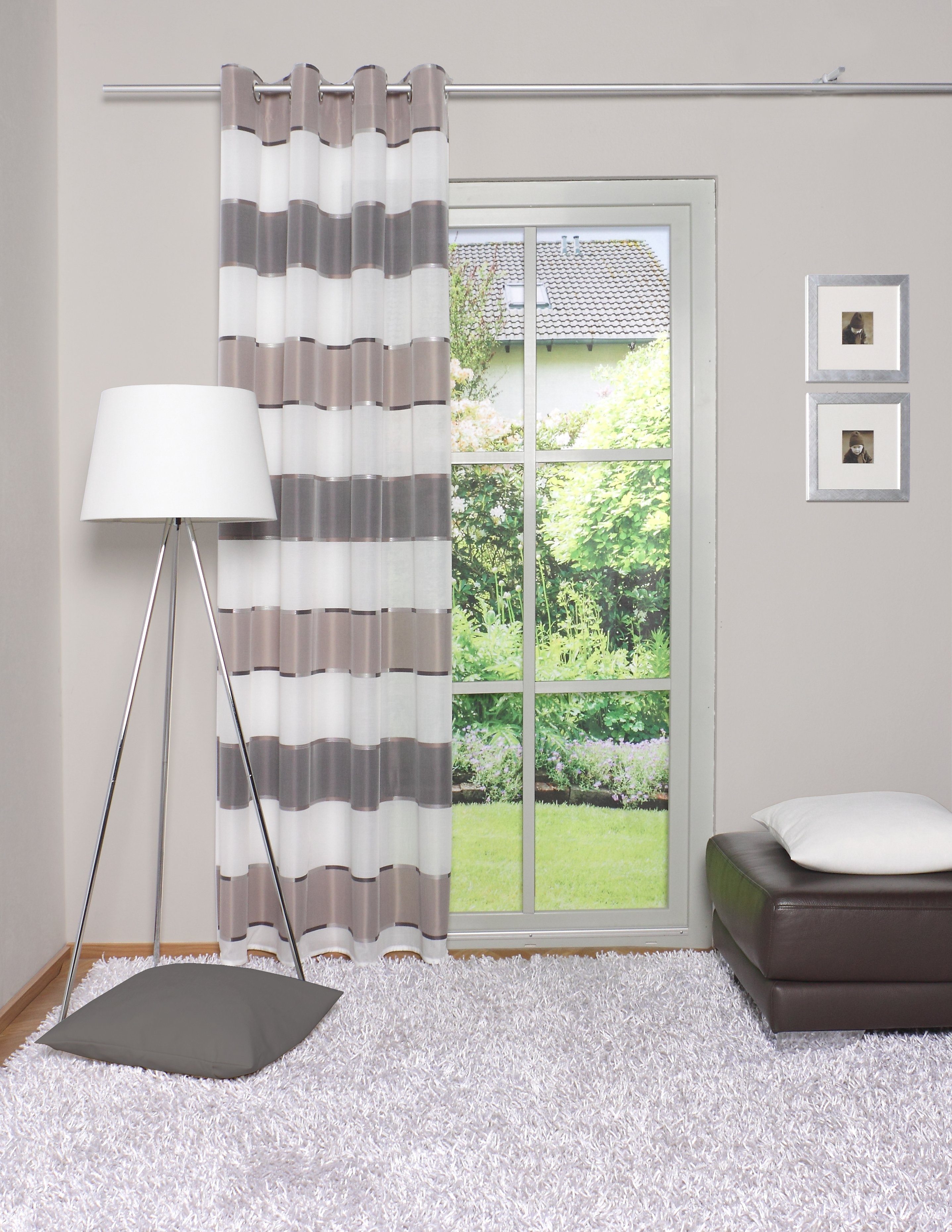 HOME WOHNIDEEN Gordijn DARIAH HxB: 245x140, ondoorzichtig (1 stuk)